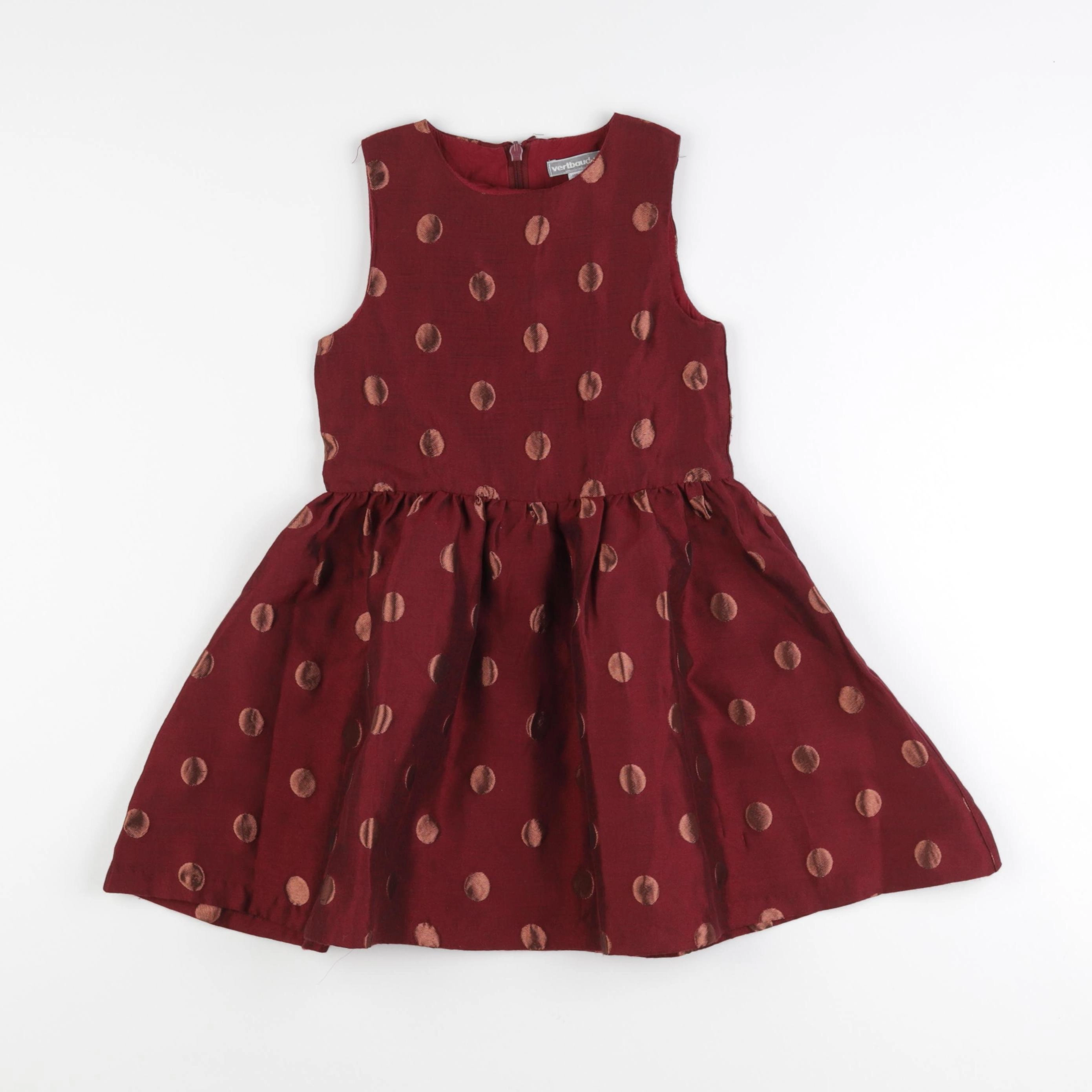 Vertbaudet - robe rouge - 5 ans