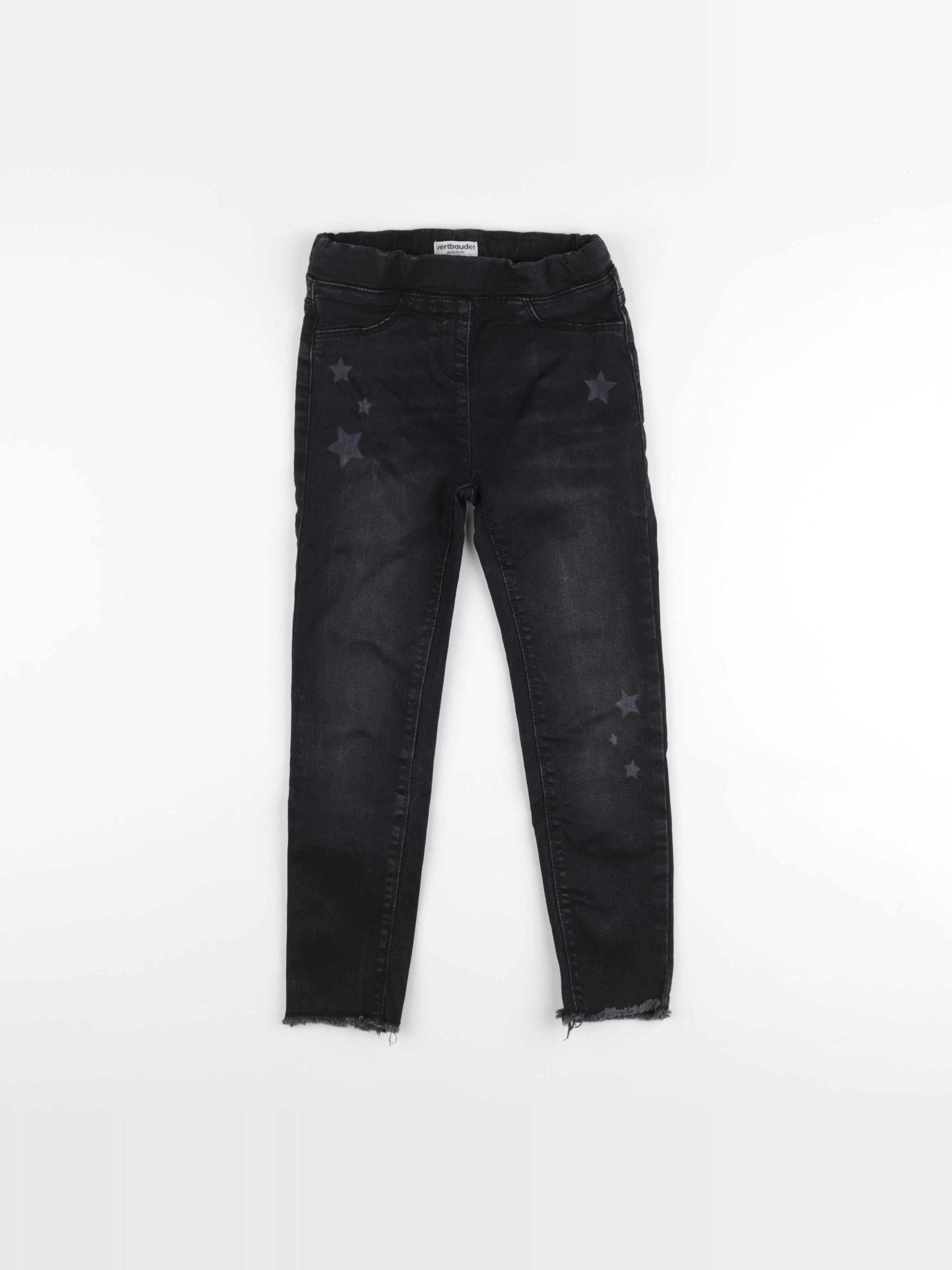 Vertbaudet - jegging noir - 7 ans