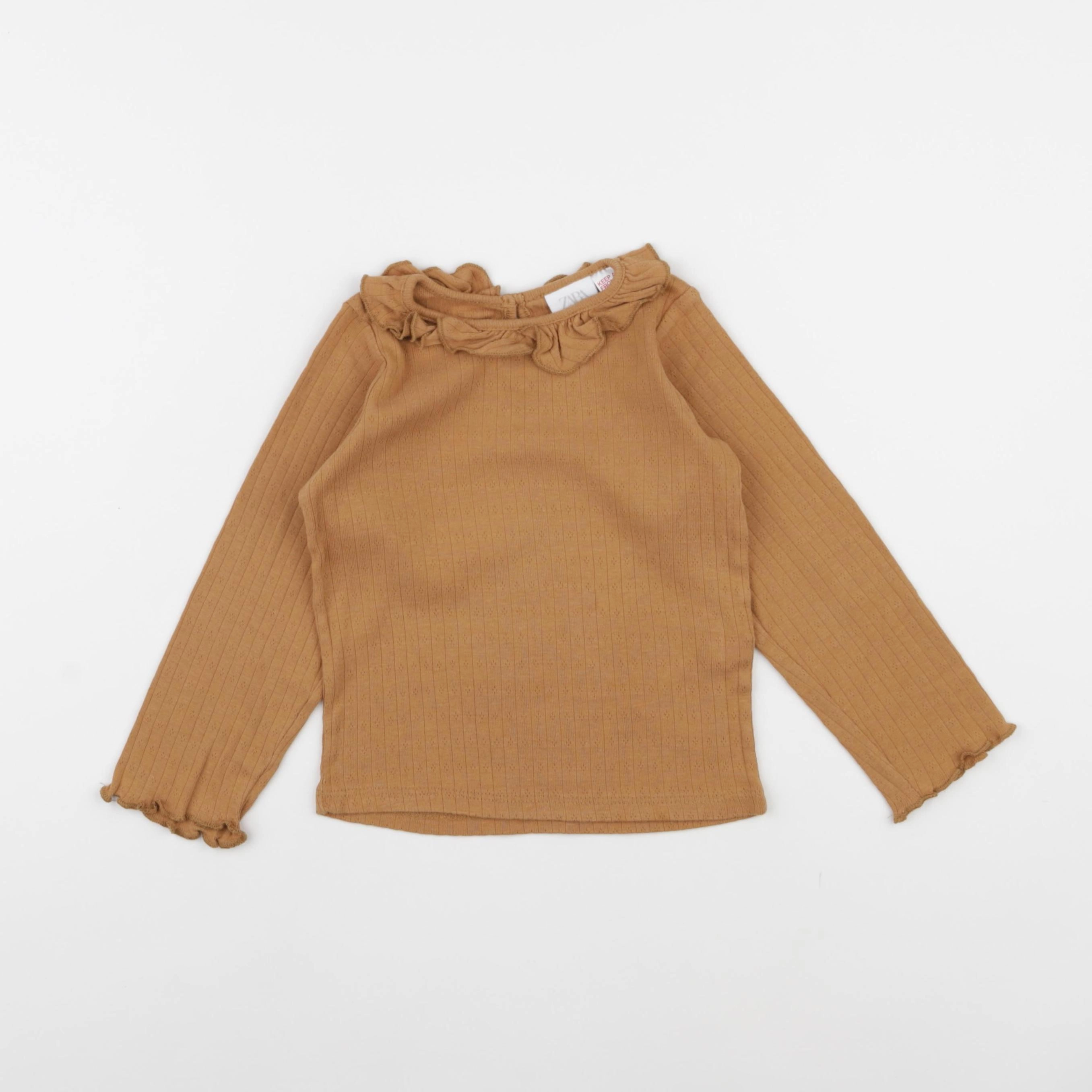 Zara - tee-shirt marron - 18/24 mois