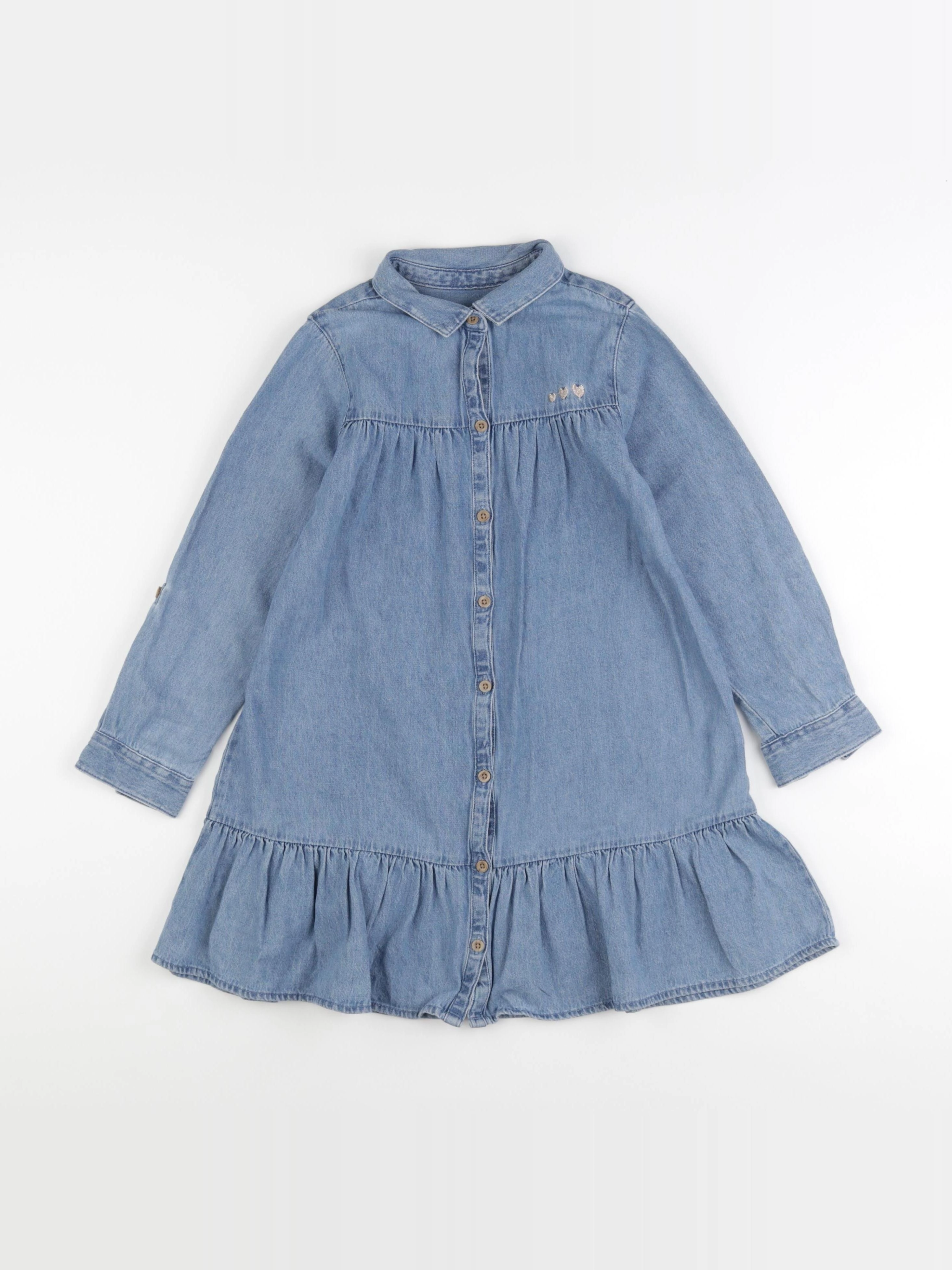 Vertbaudet - robe bleu - 7 ans