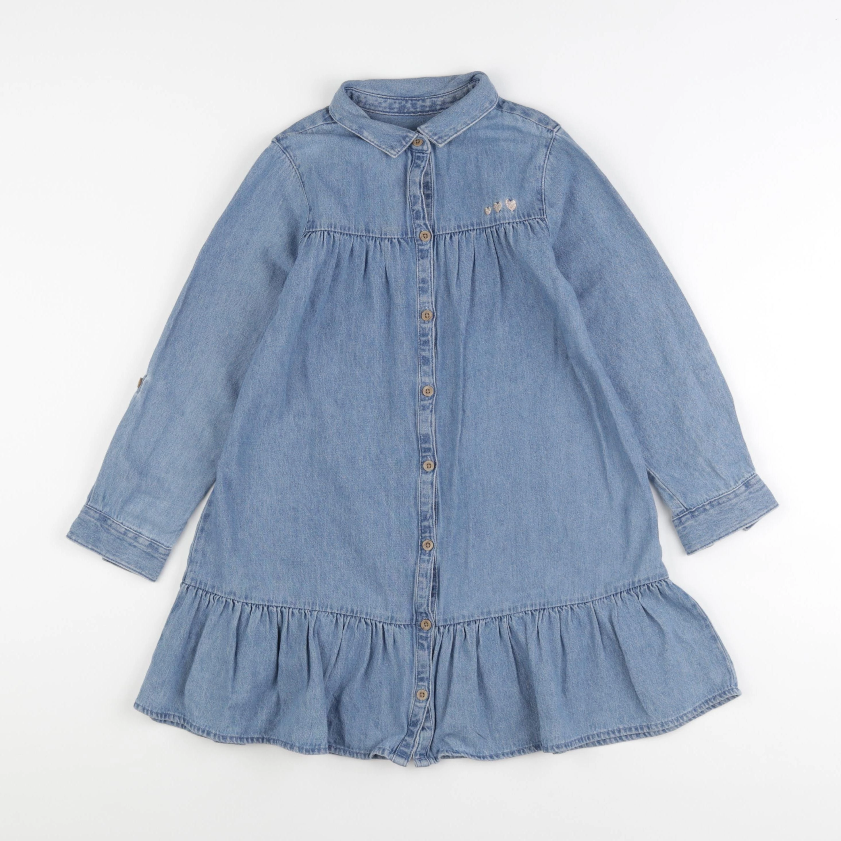 Vertbaudet - robe bleu - 7 ans