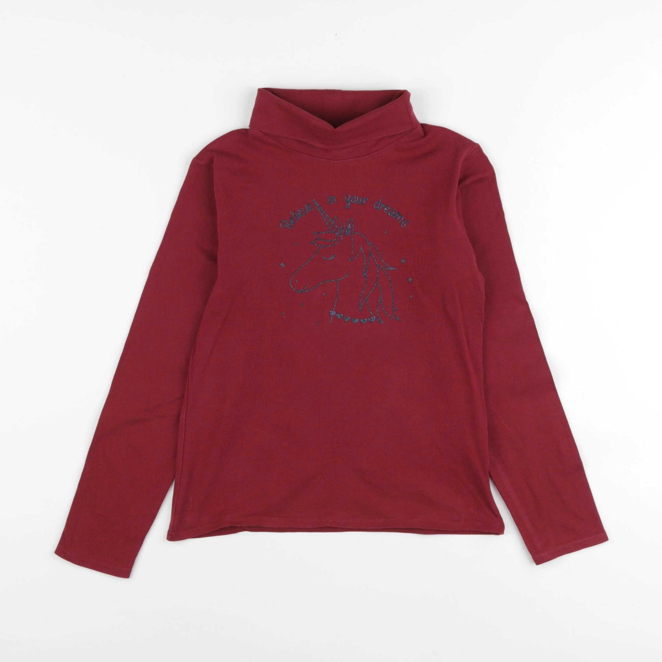 Vertbaudet - sous-pull rouge - 8 ans