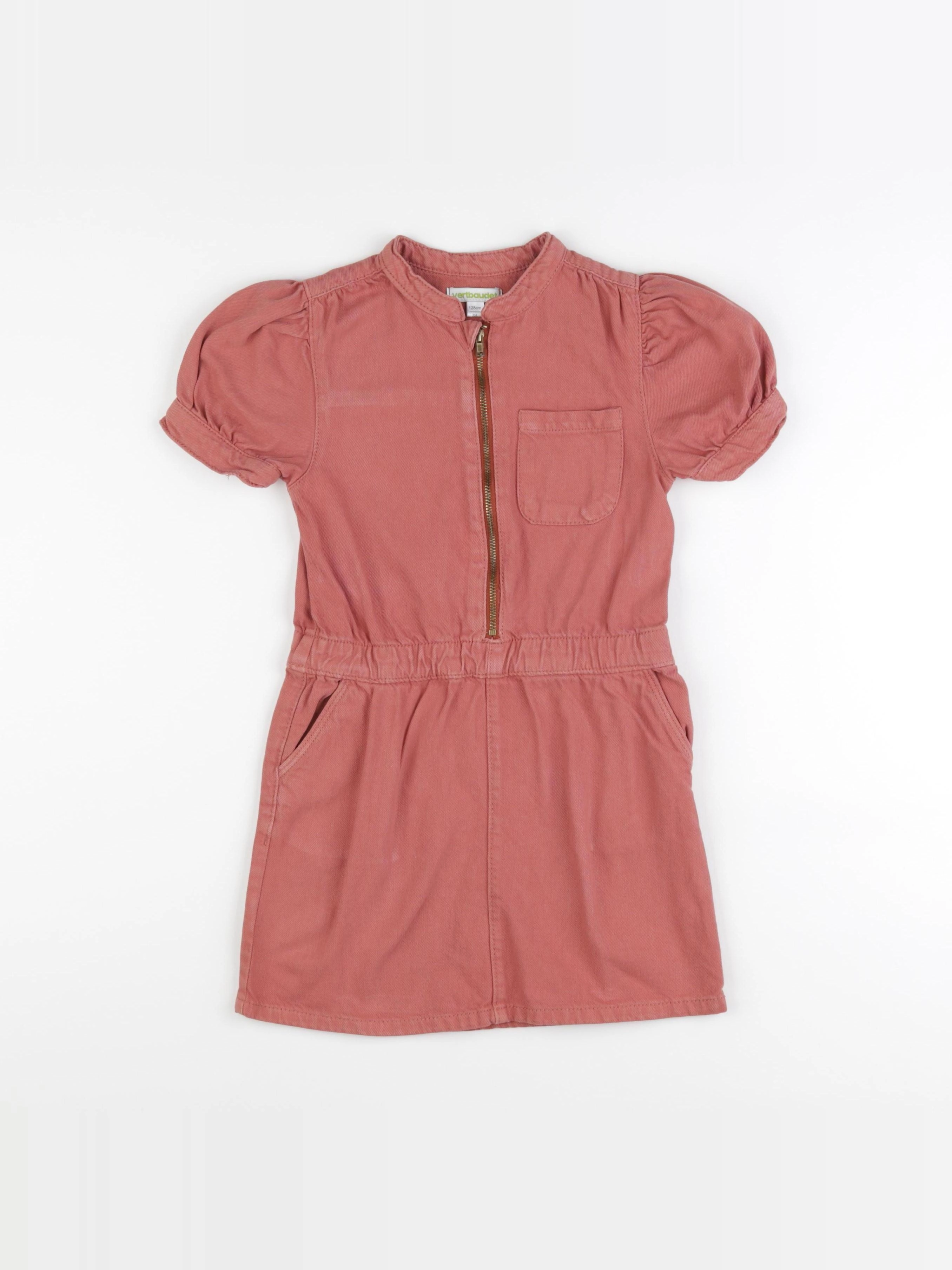 Vertbaudet - robe rose - 8 ans