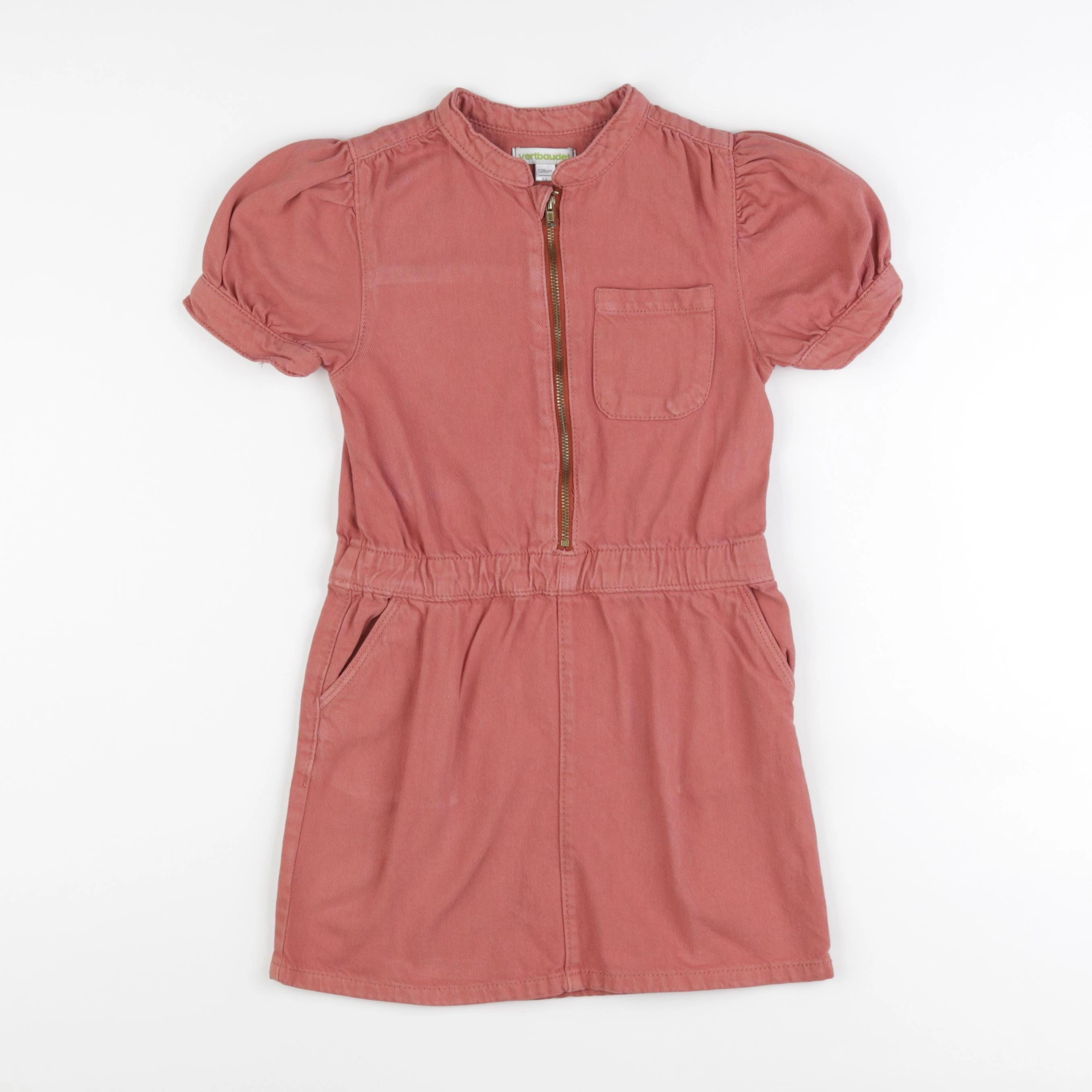 Vertbaudet - robe rose - 8 ans