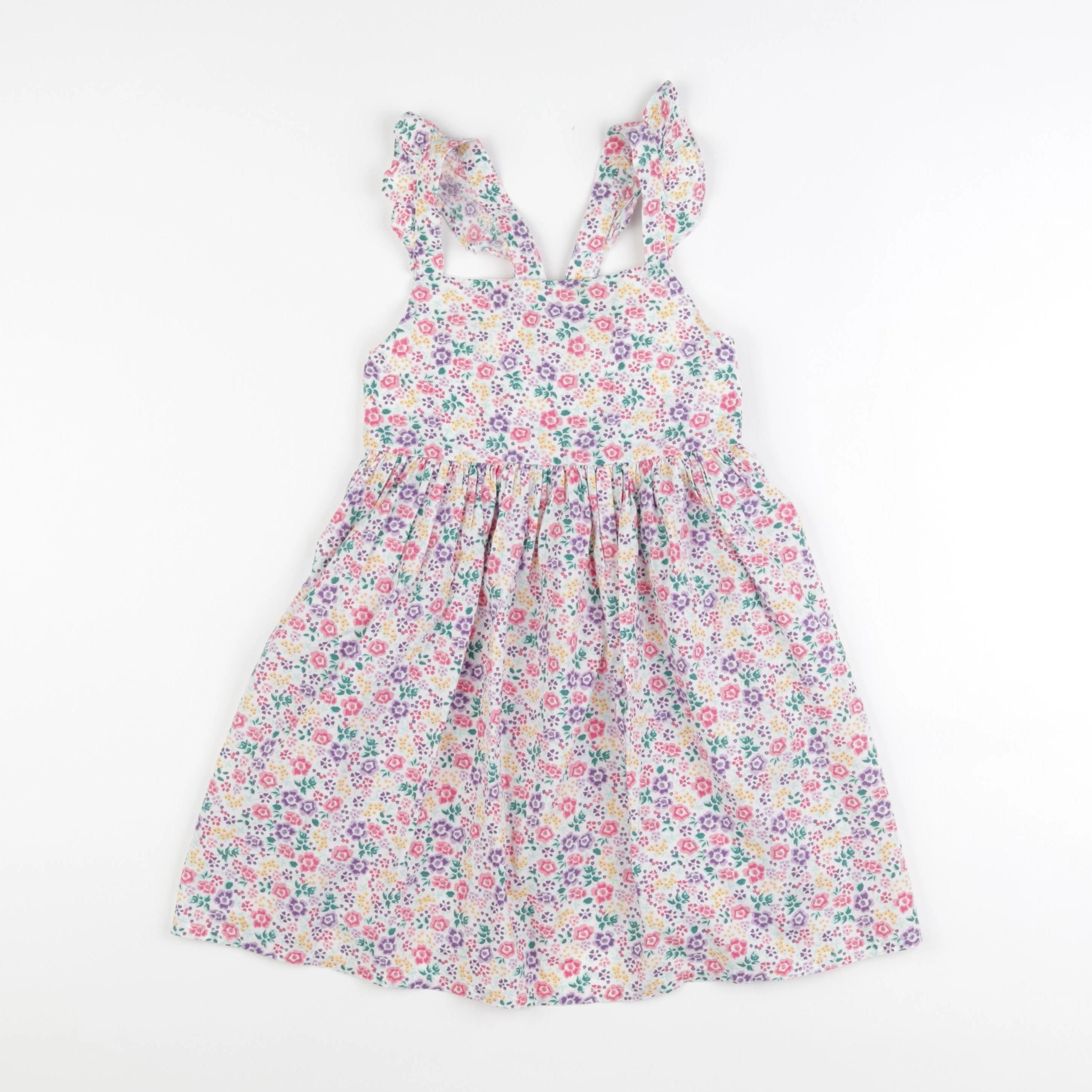 Vertbaudet - robe multicolore - 7 ans