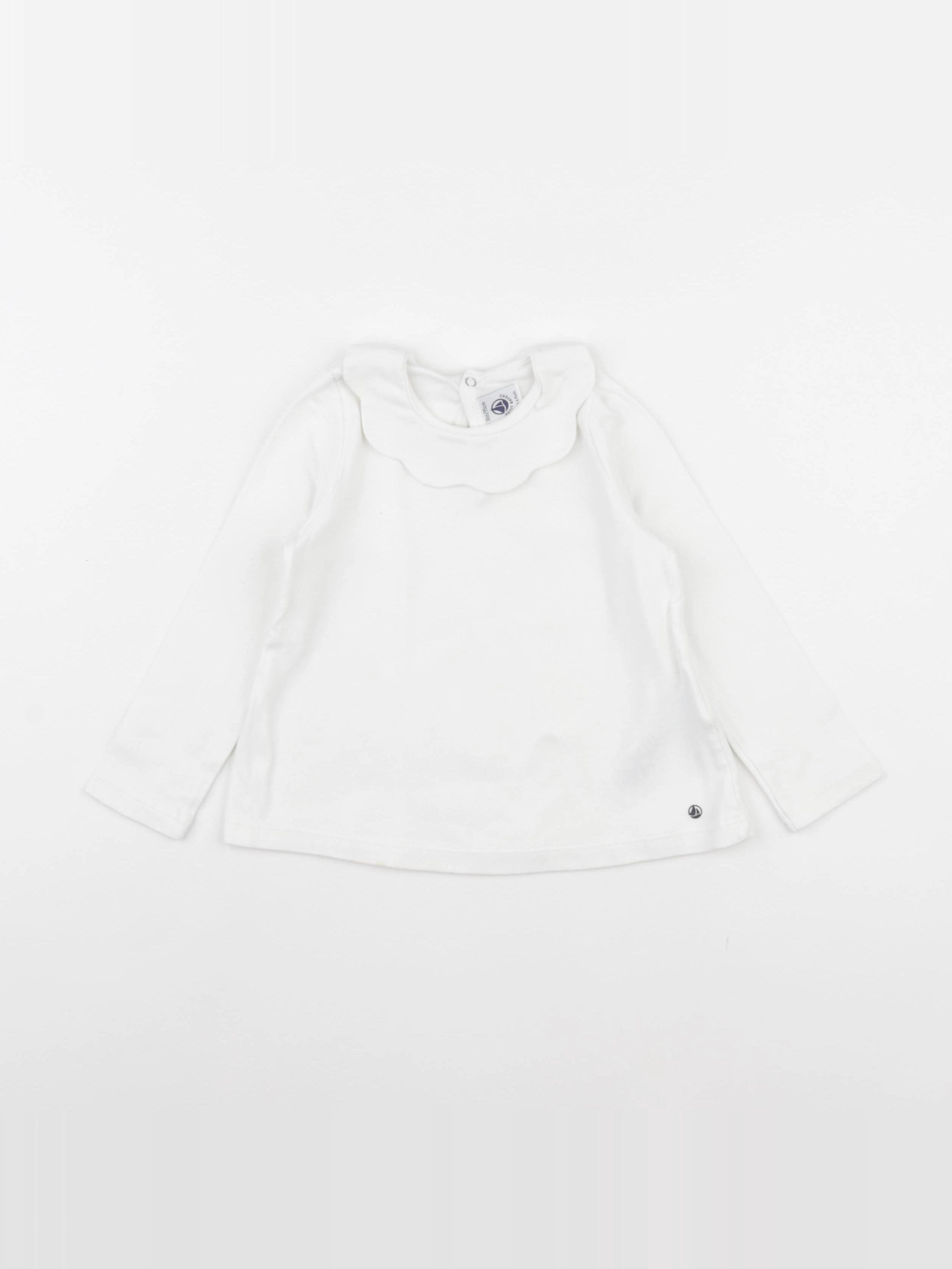Petit Bateau - tee-shirt blanc - 36 mois