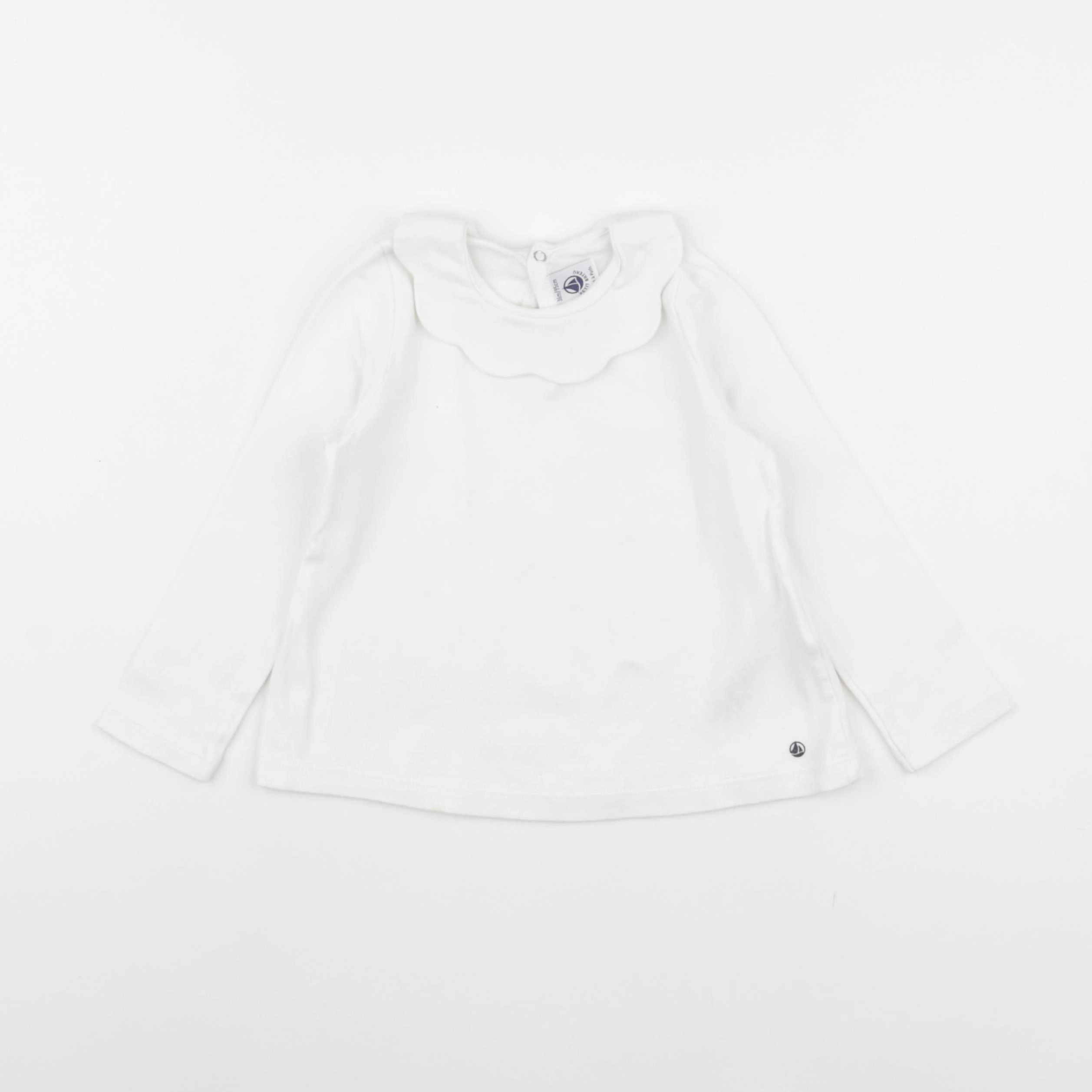 Petit Bateau - tee-shirt blanc - 36 mois