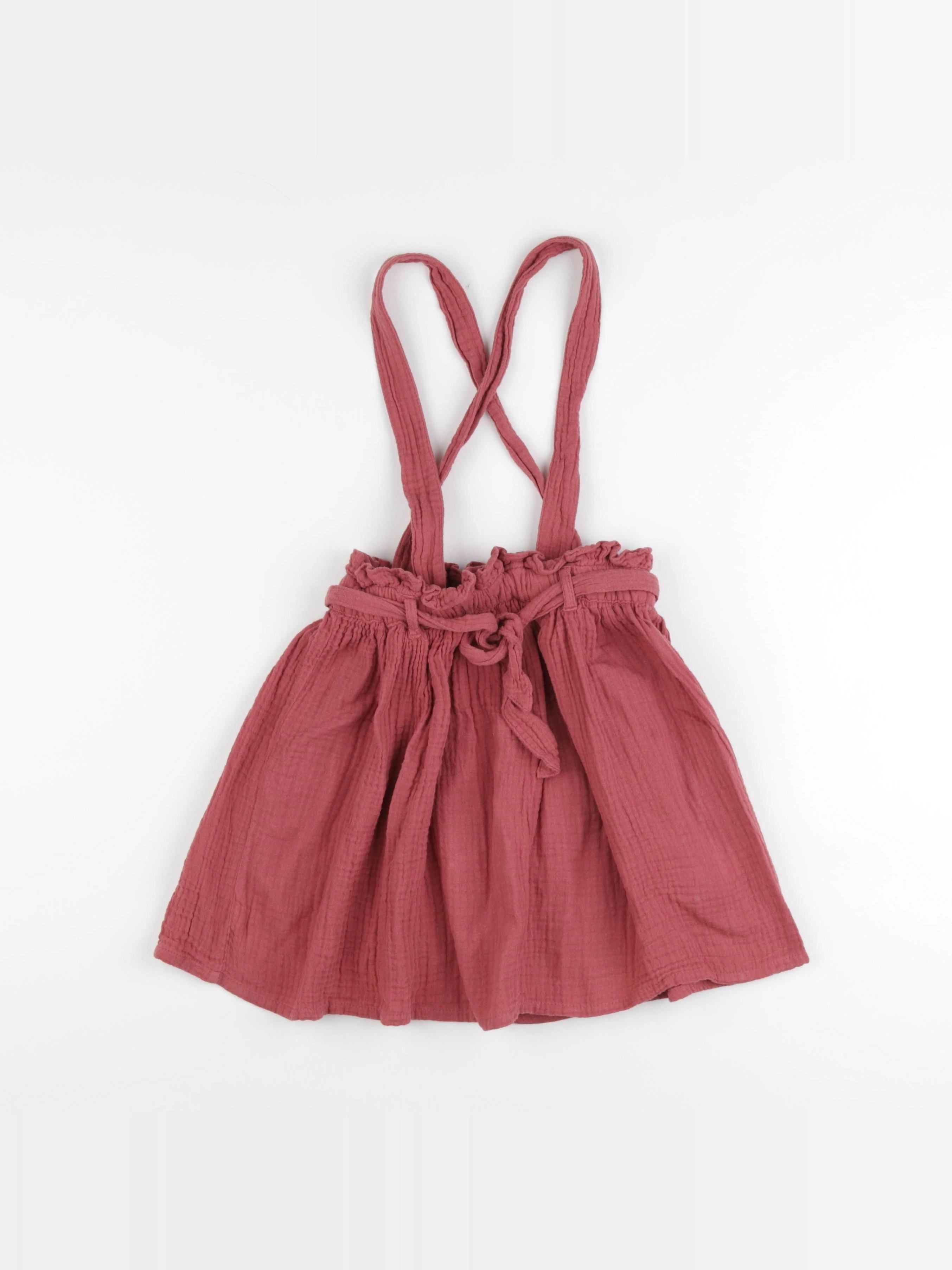 Vertbaudet - jupe rouge, rose - 7 ans