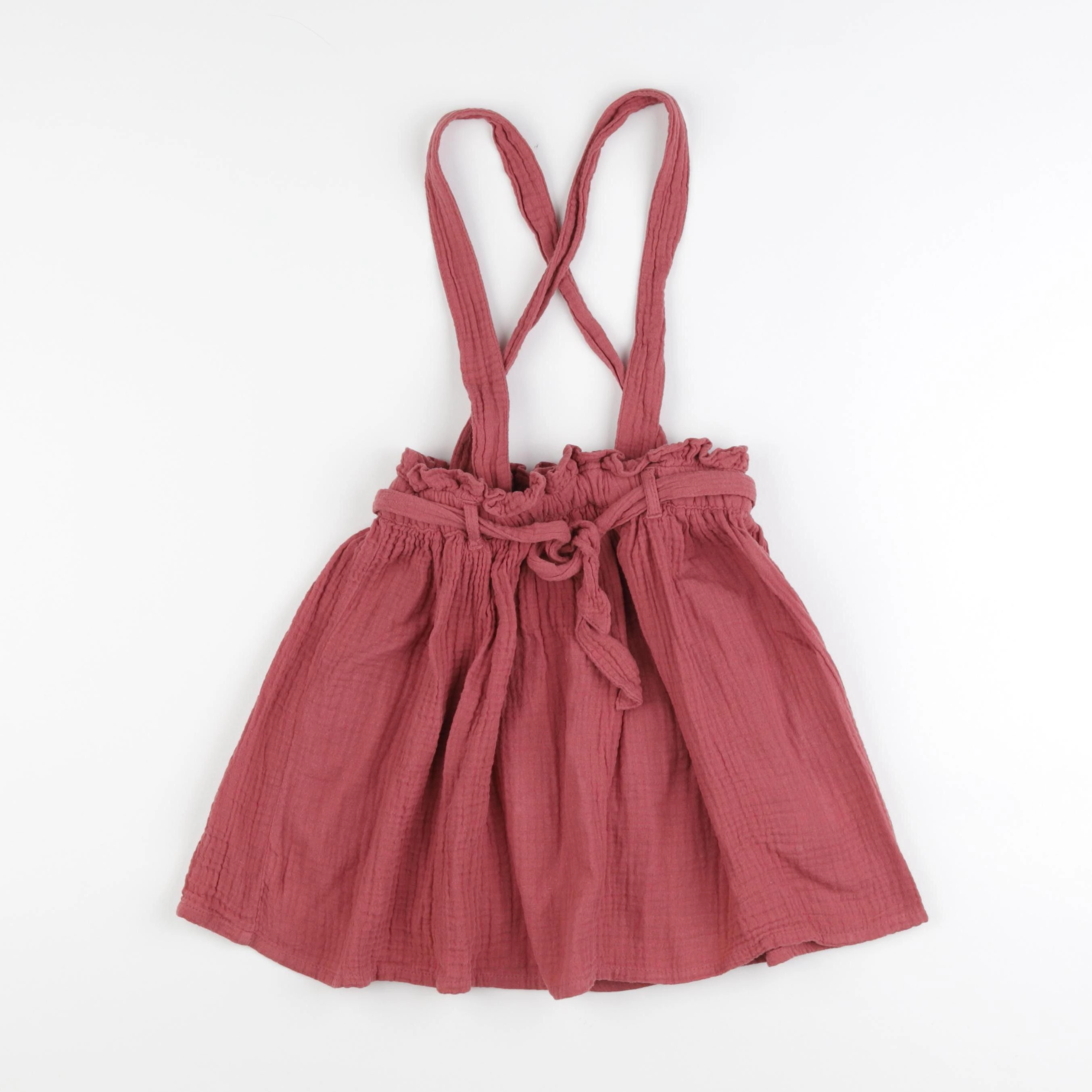 Vertbaudet - jupe rouge, rose - 7 ans