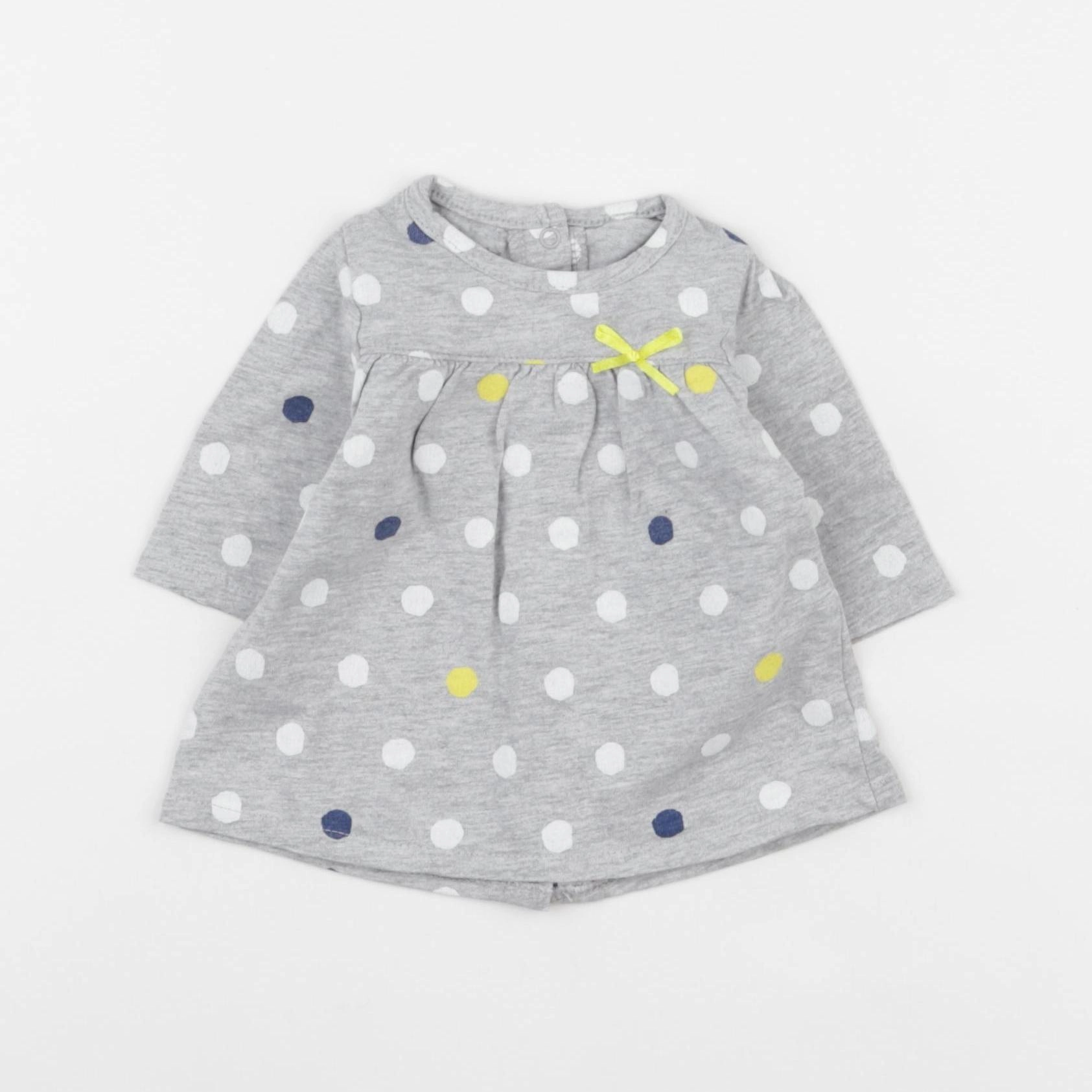 Vertbaudet - robe gris - 1 mois