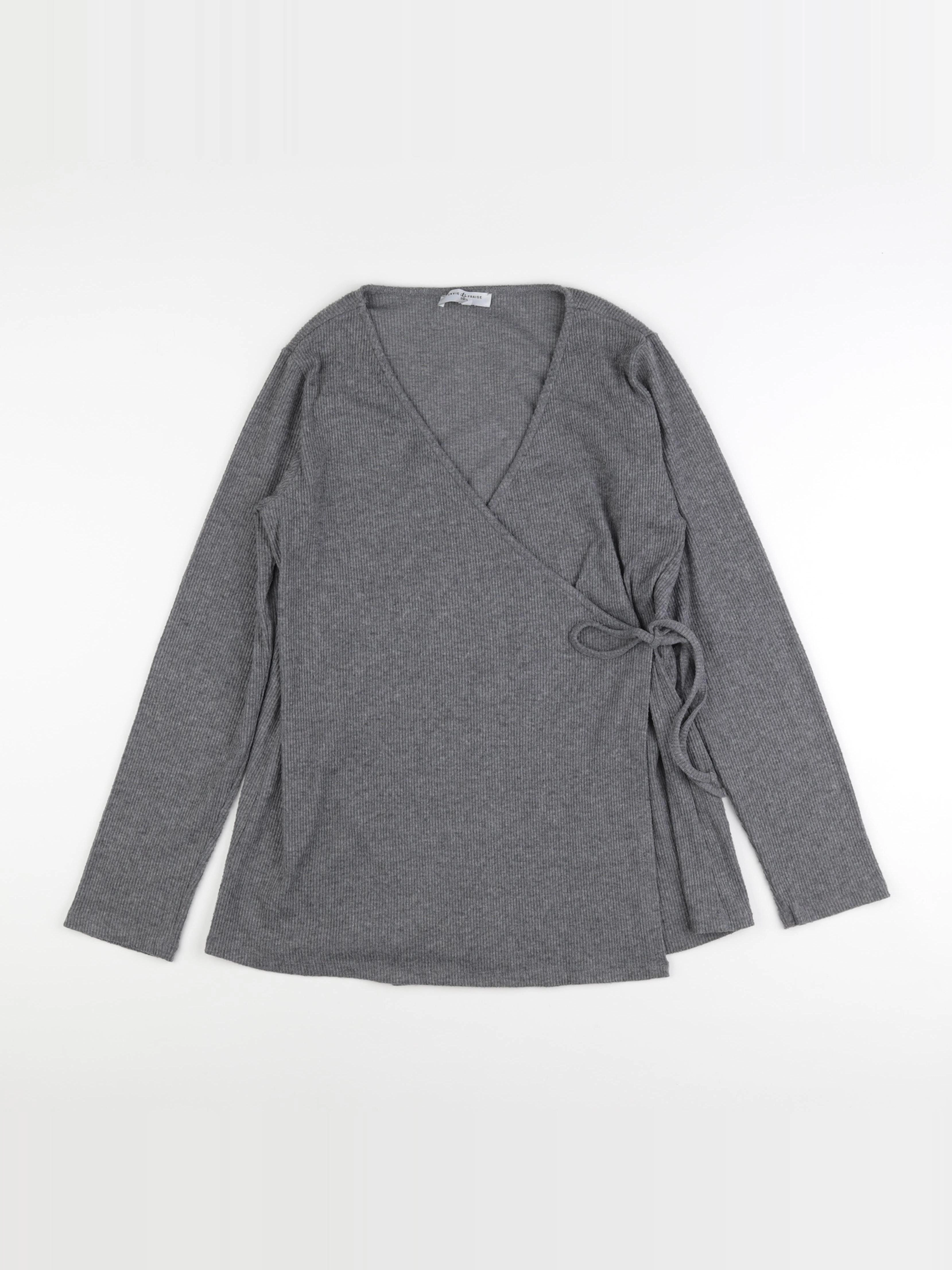 Envie de fraise - gilet grossesse gris - 38
