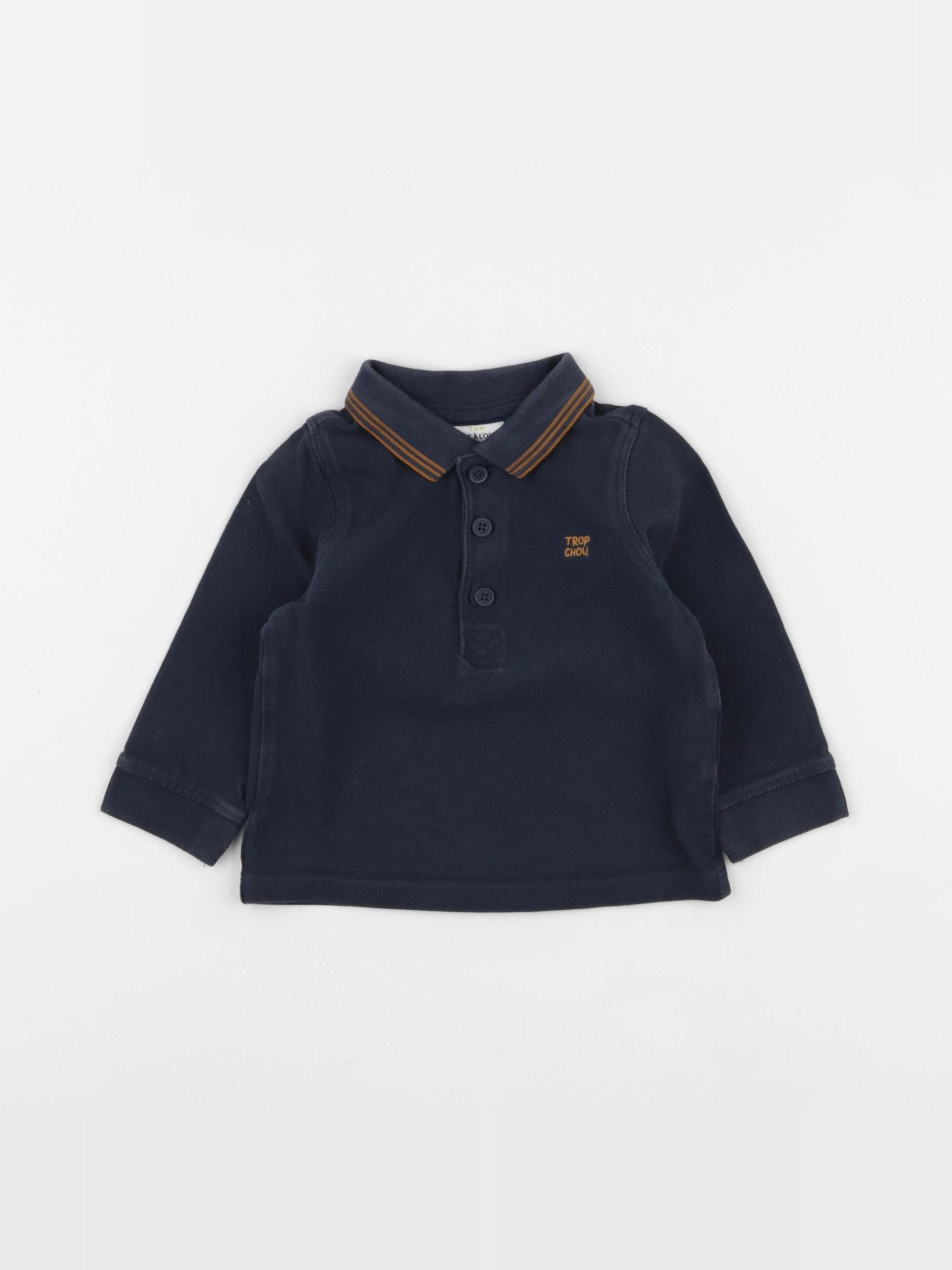Tape à l'oeil - polo bleu - 12 mois