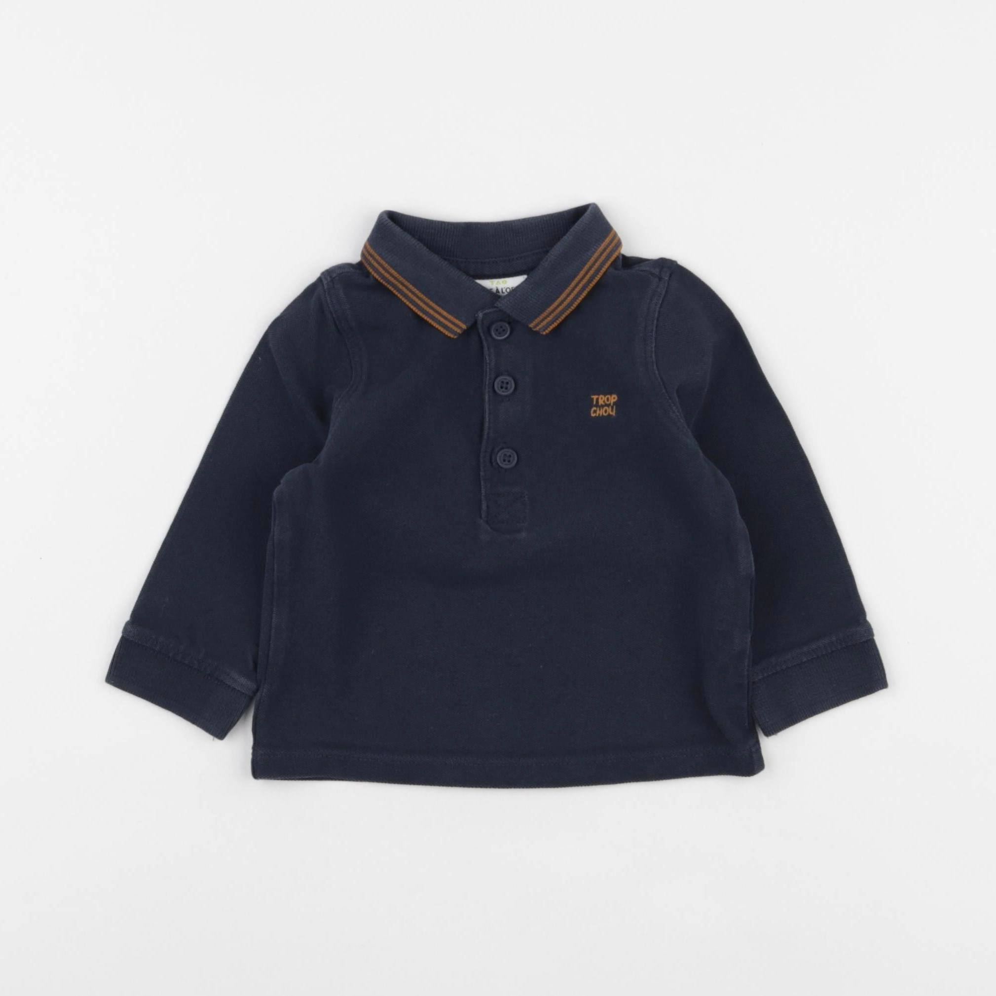 Tape à l'oeil - polo bleu - 12 mois