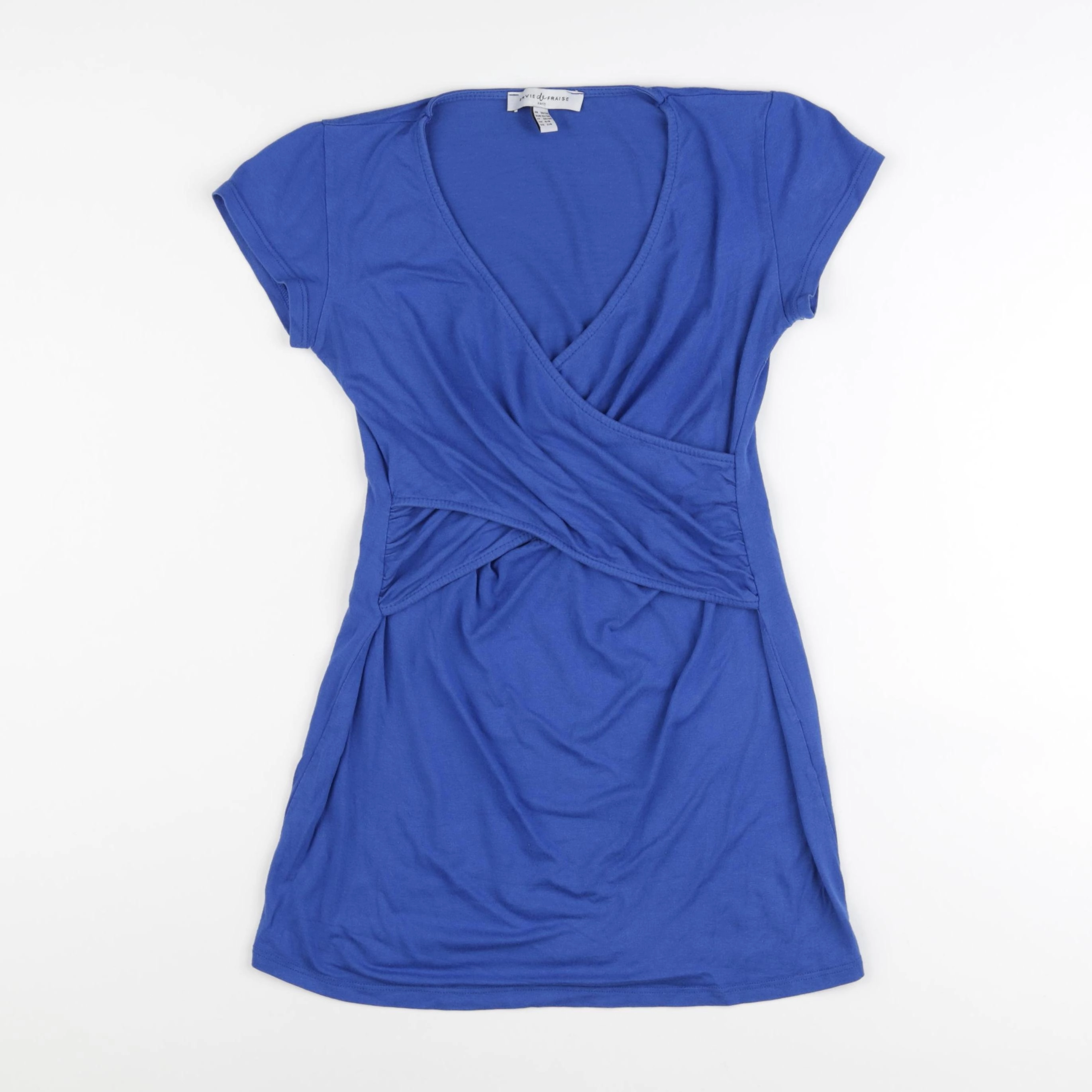 Envie de fraise - tee-shirt grossesse bleu - 34 à 36