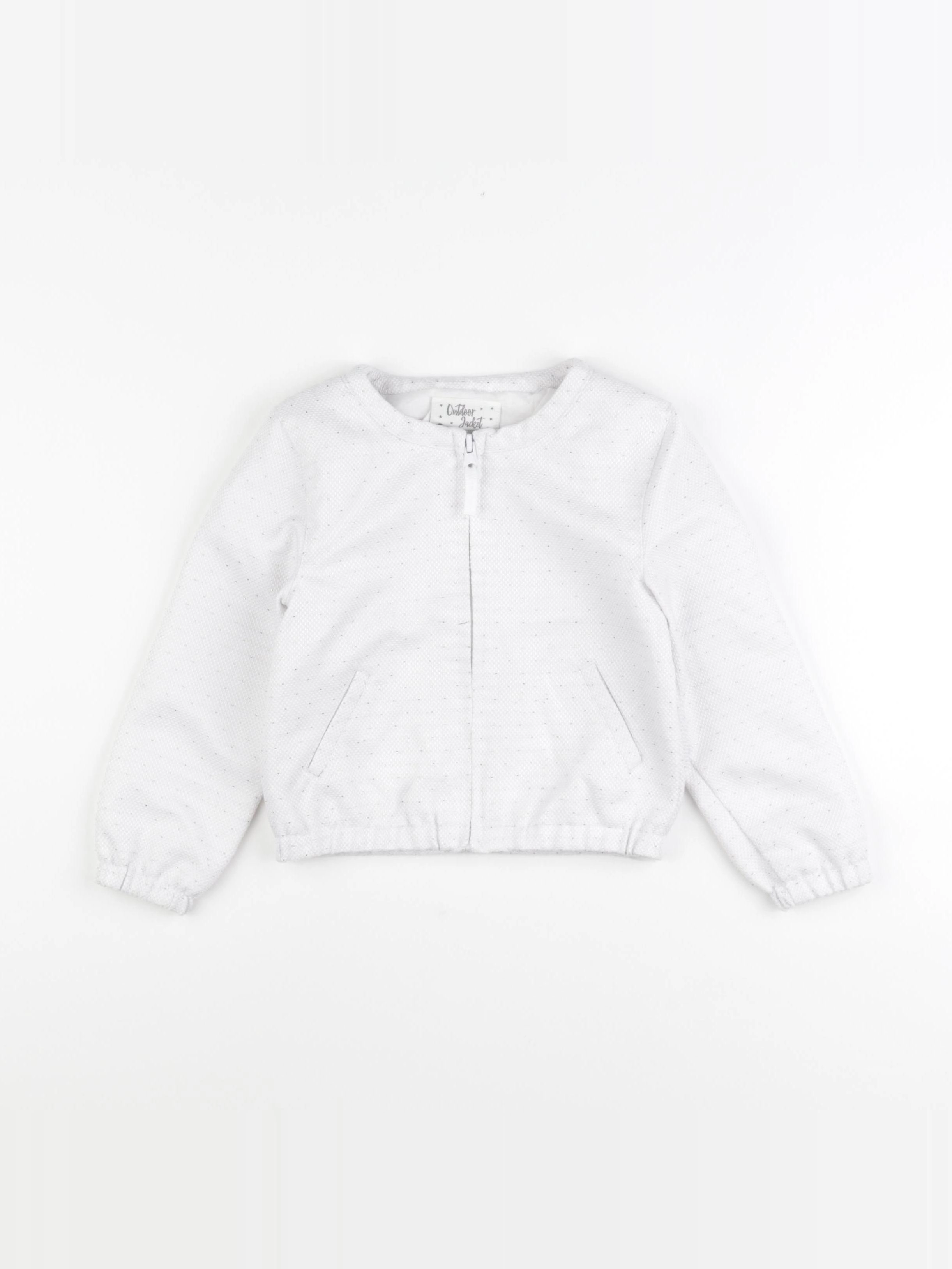 Vertbaudet - veste blanc, or - 5 ans