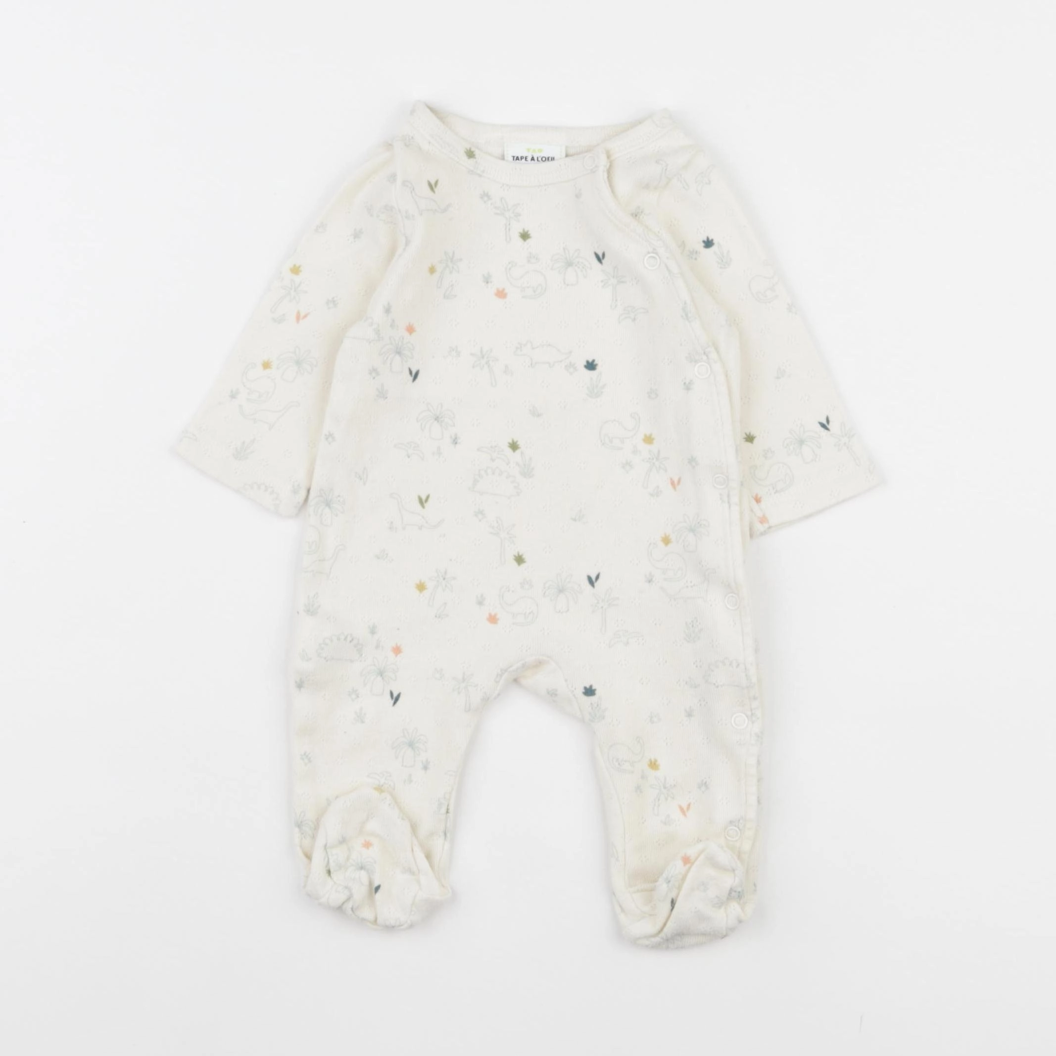 Tape à l'oeil - pyjama coton beige - 3 mois
