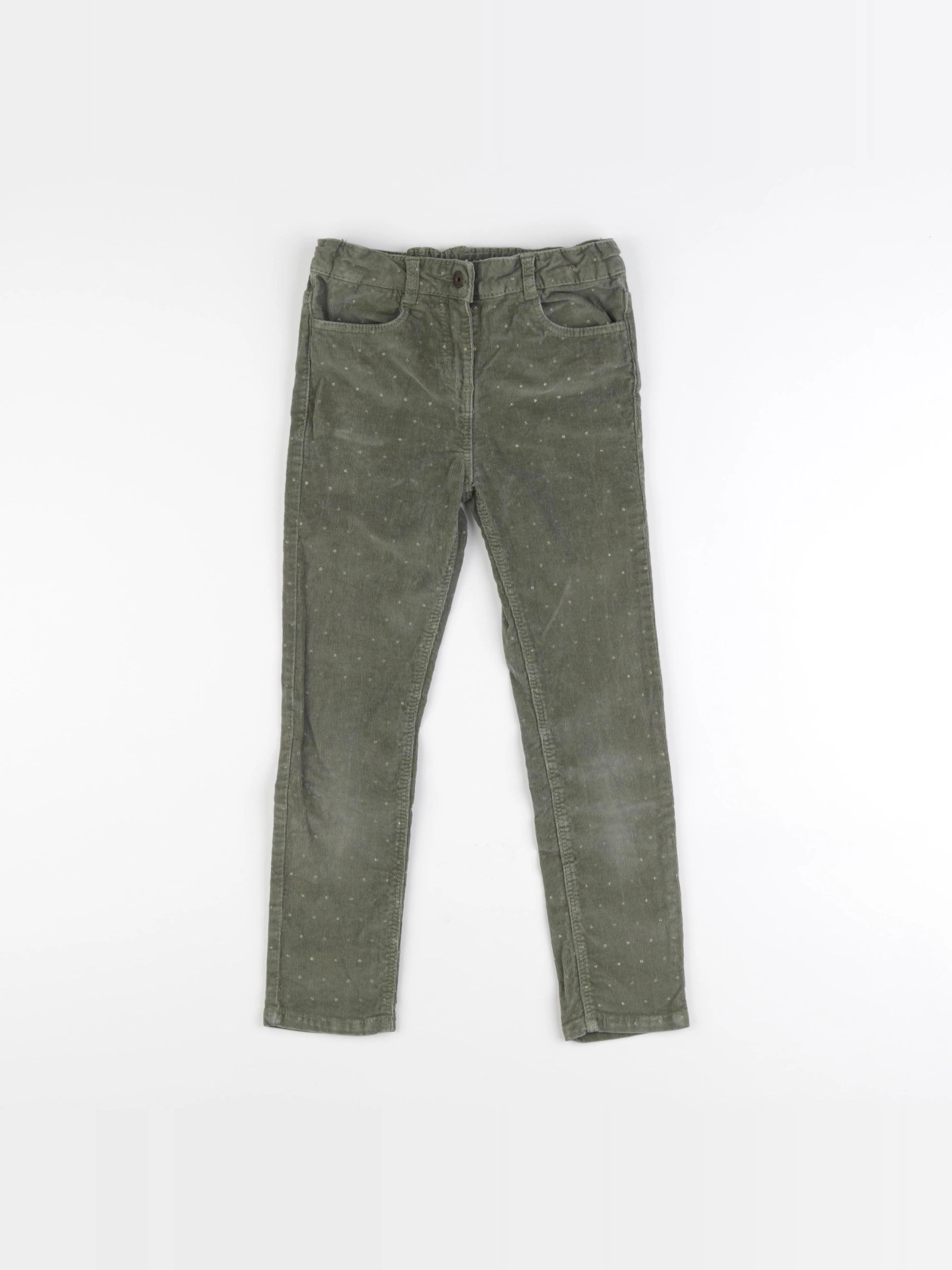Vertbaudet - pantalon vert - 7 ans