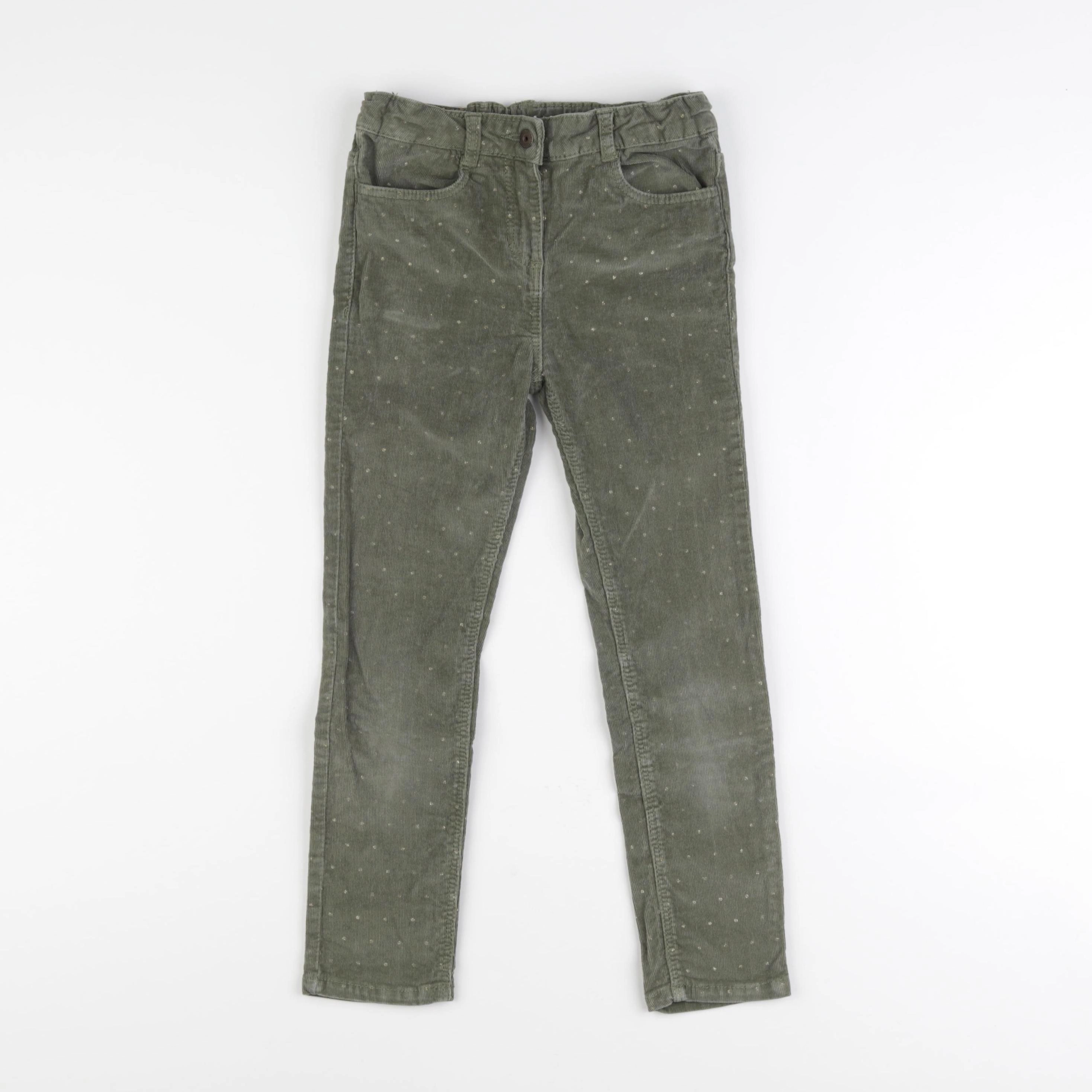 Vertbaudet - pantalon vert - 7 ans