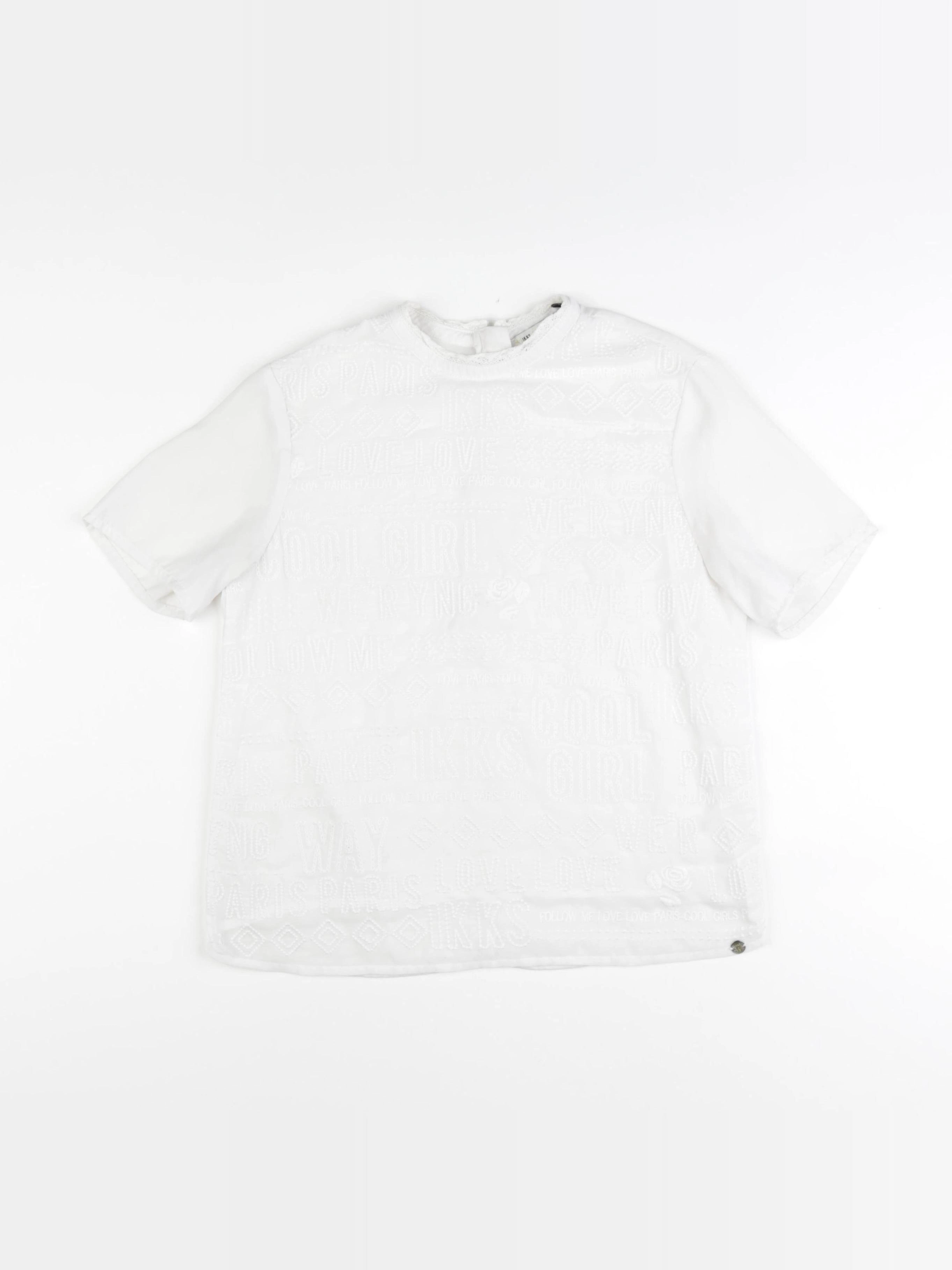 IKKS - tee-shirt blanc - 12 ans