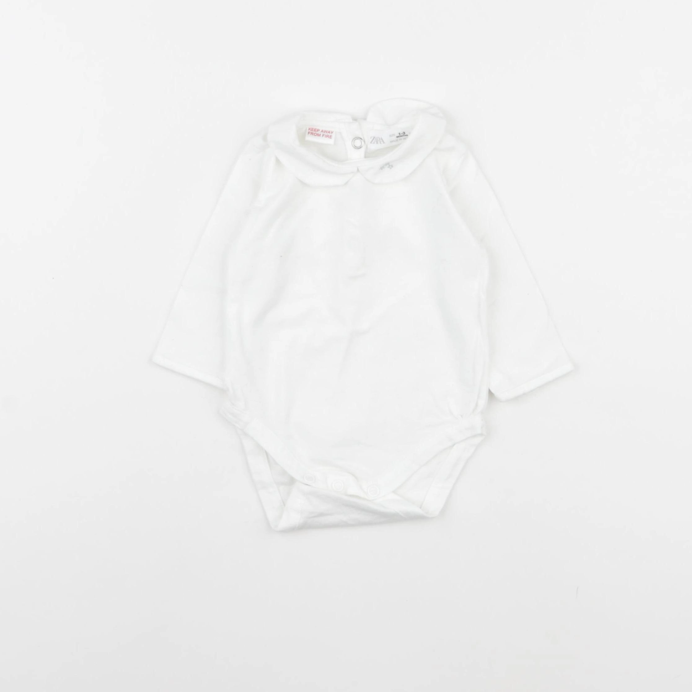 Zara - body à col blanc - 1/3 mois
