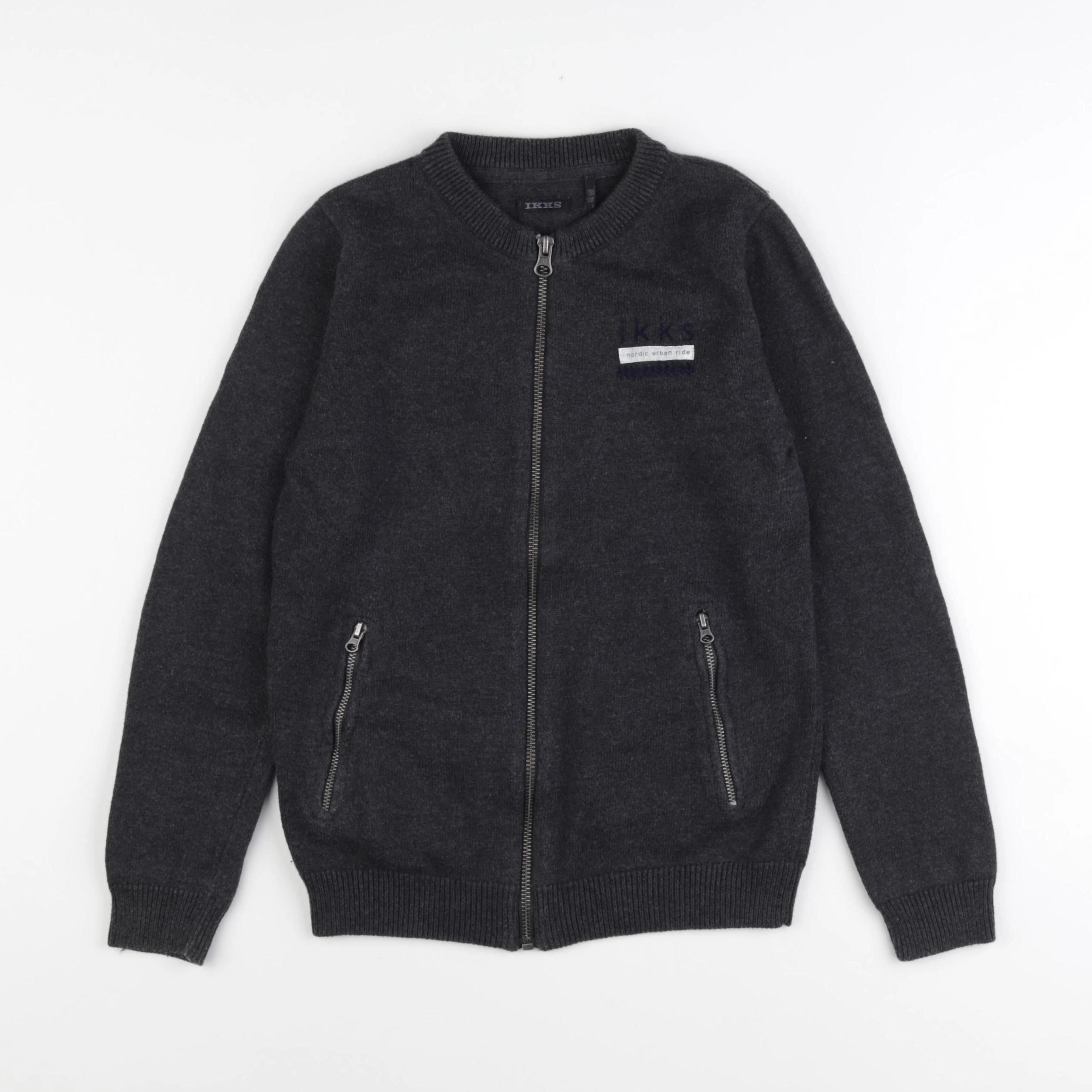IKKS - gilet gris - 10 ans