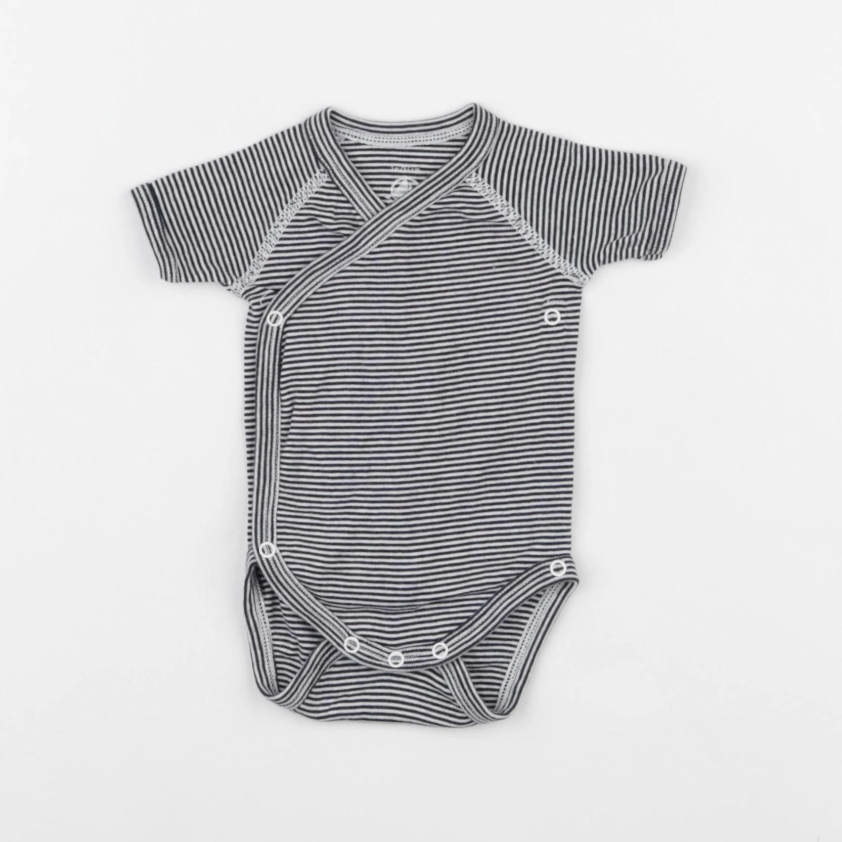 Petit Bateau - body bleu - 1 mois