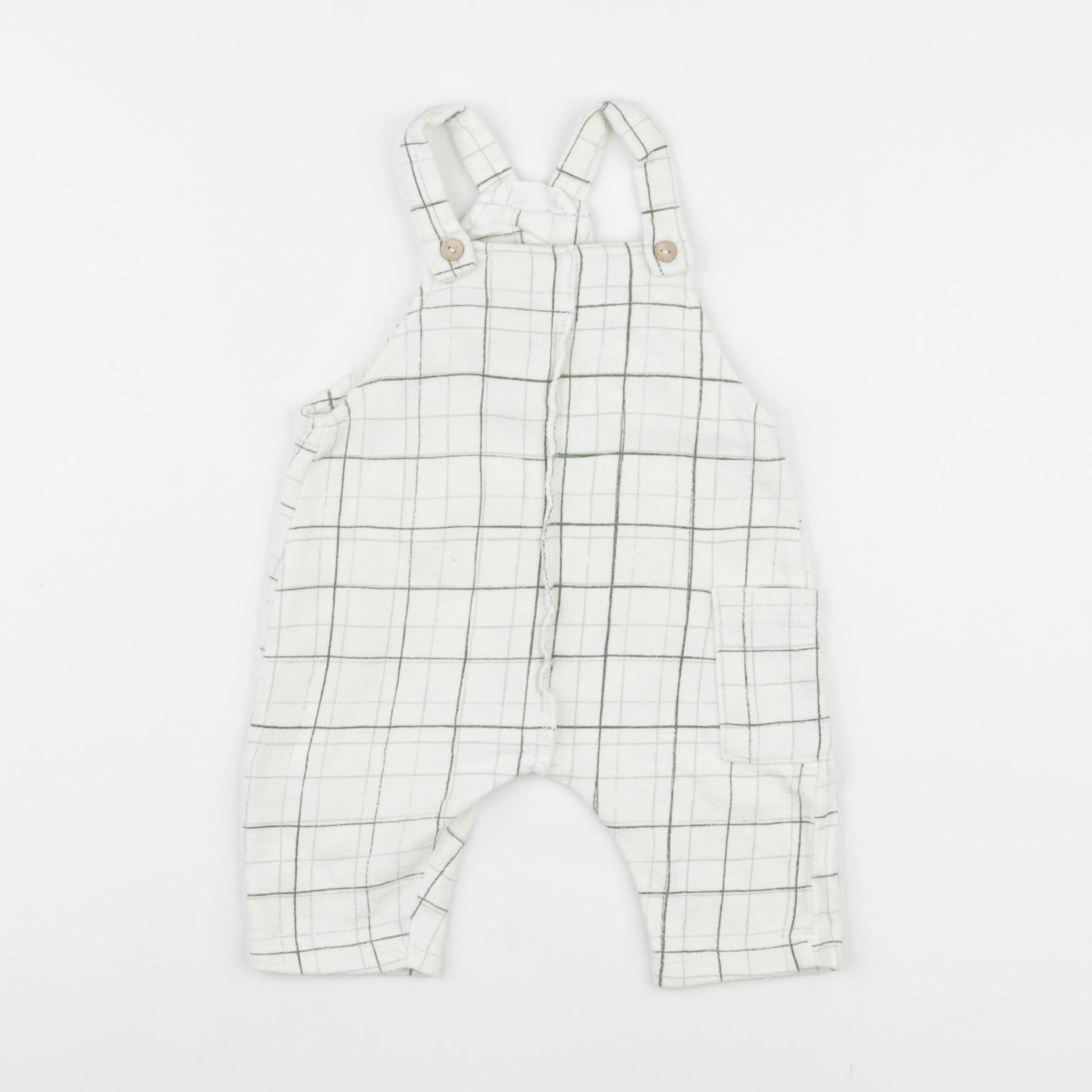 Zara - salopette vert - 1/3 mois
