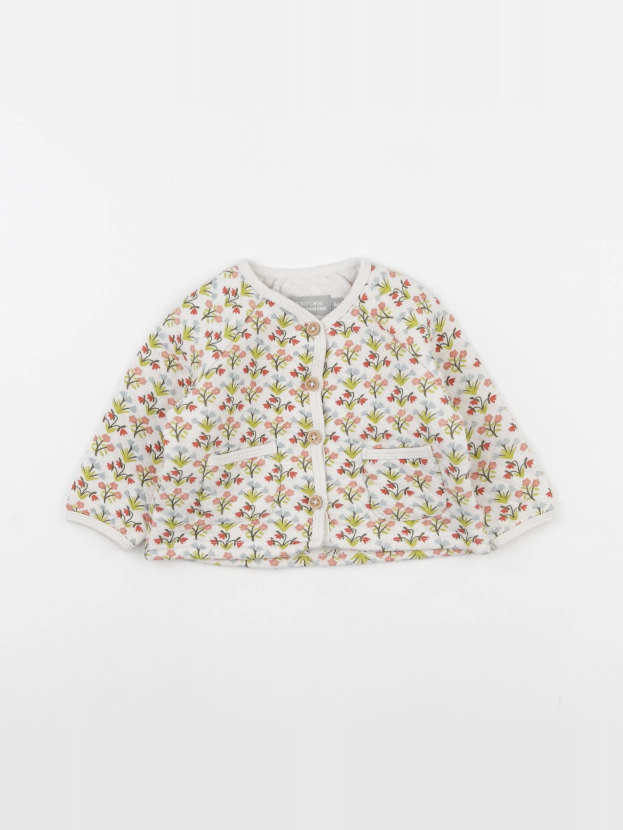 Boutchou - veste multicolore - 6 mois