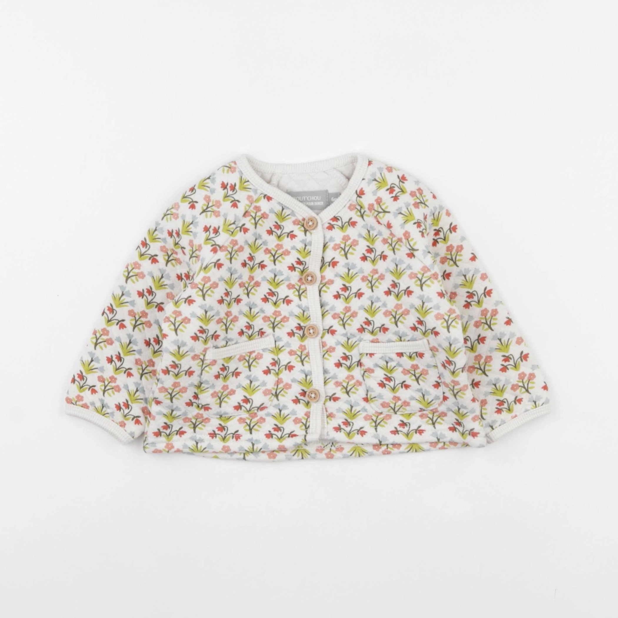 Boutchou - veste multicolore - 6 mois