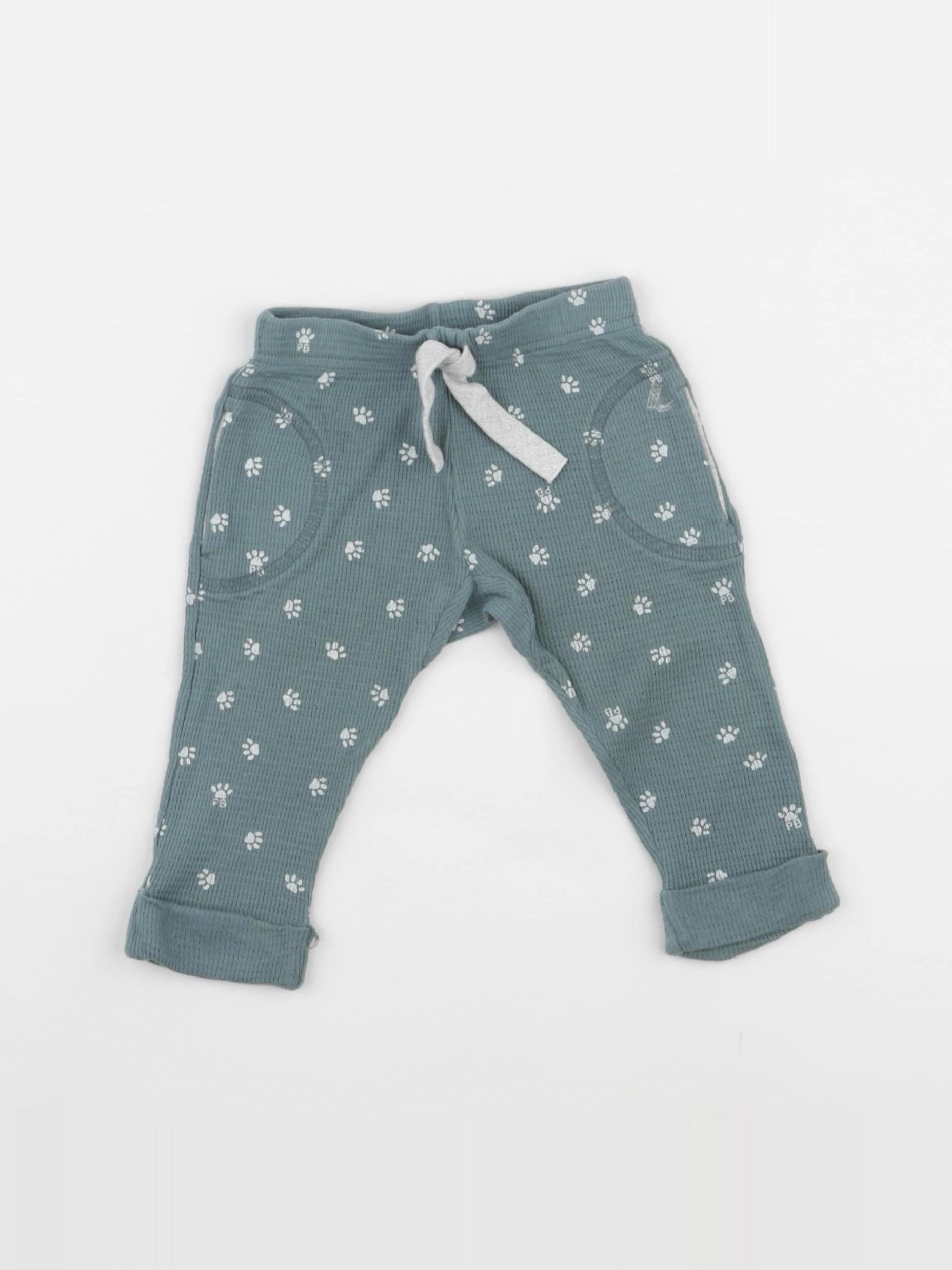 Petit Bateau - legging vert - 6 mois