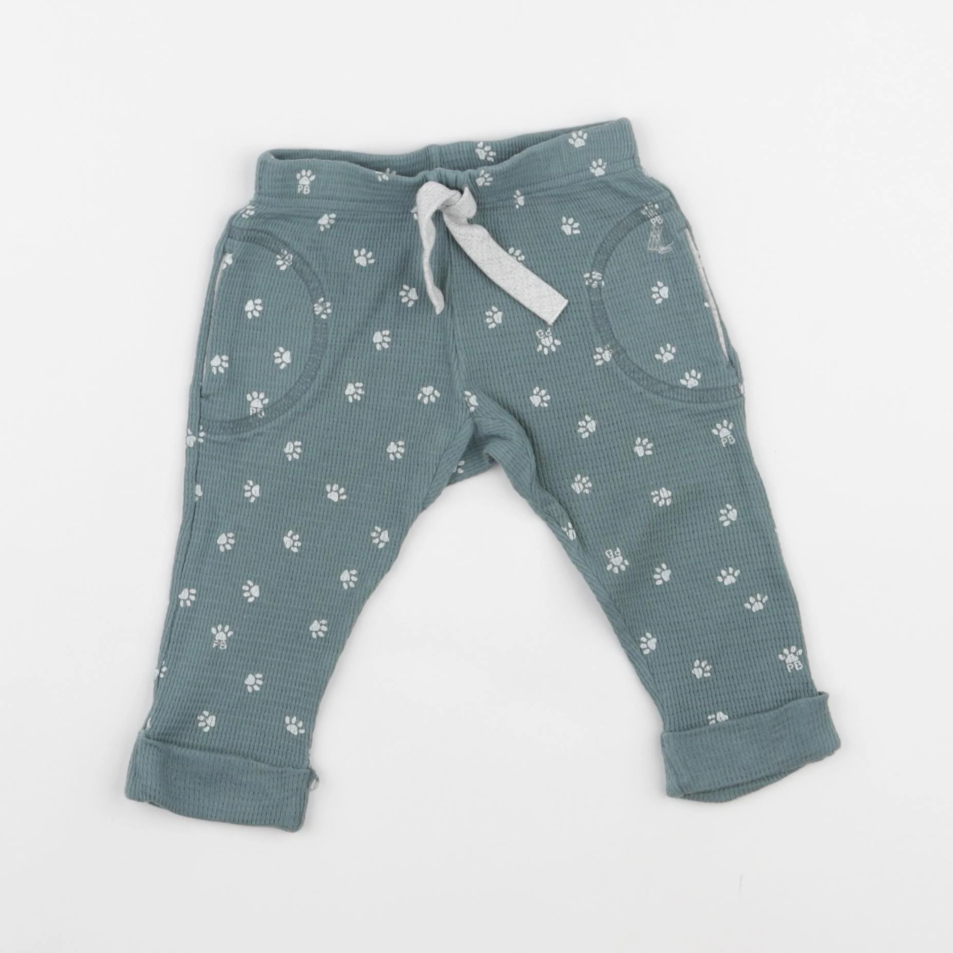 Petit Bateau - legging vert - 6 mois