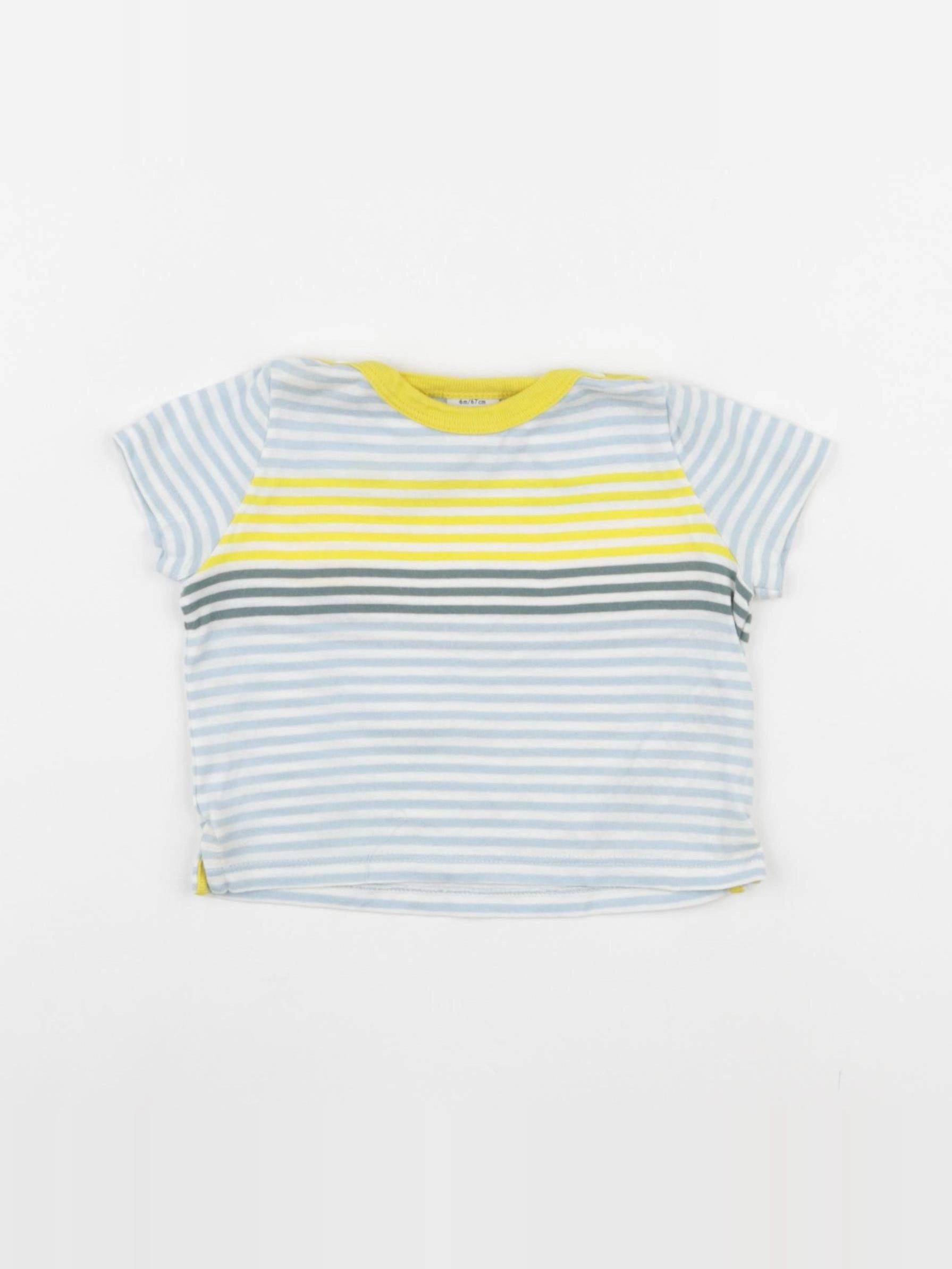Petit Bateau - tee-shirt multicolore - 6 mois