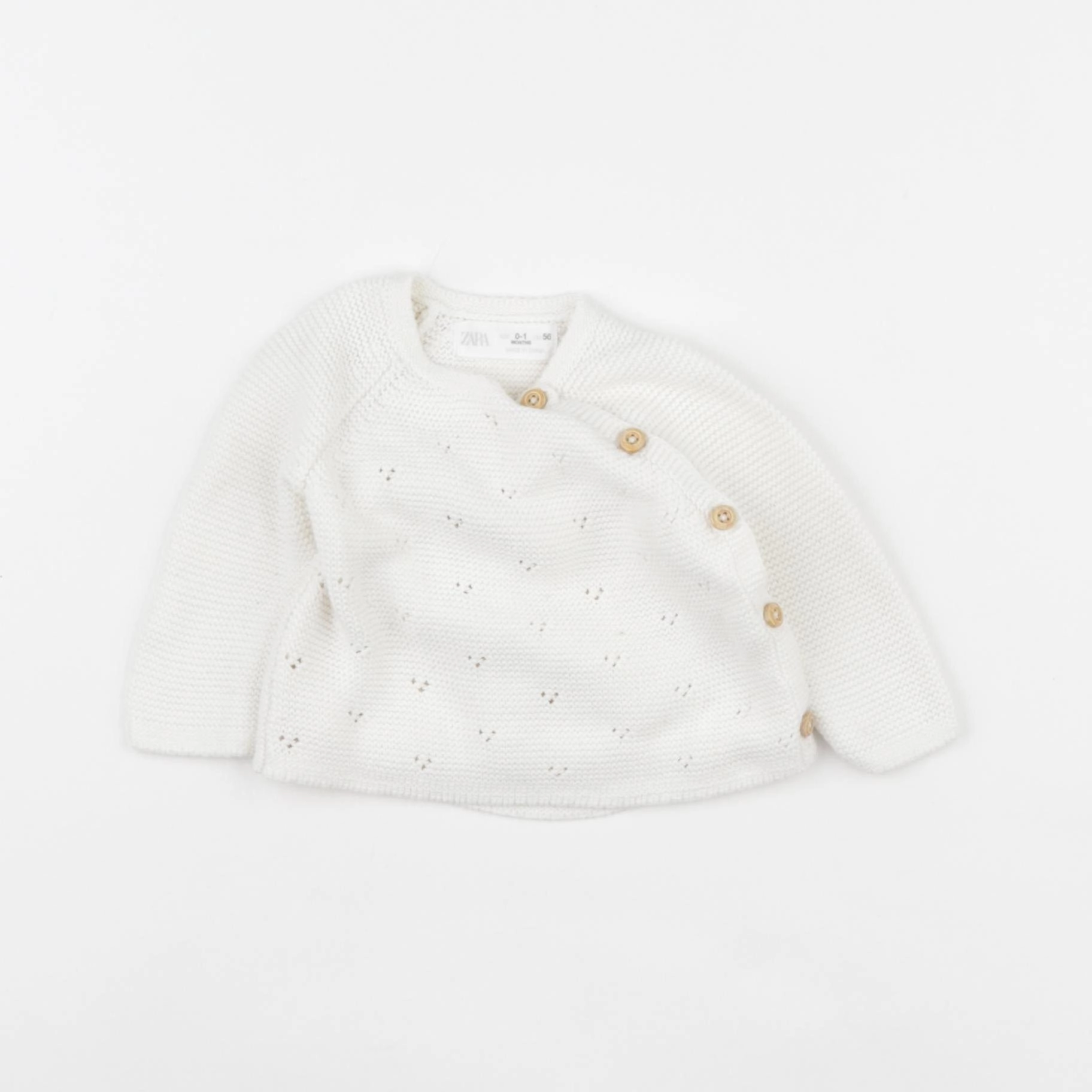 Zara - pull beige - 0/1 mois