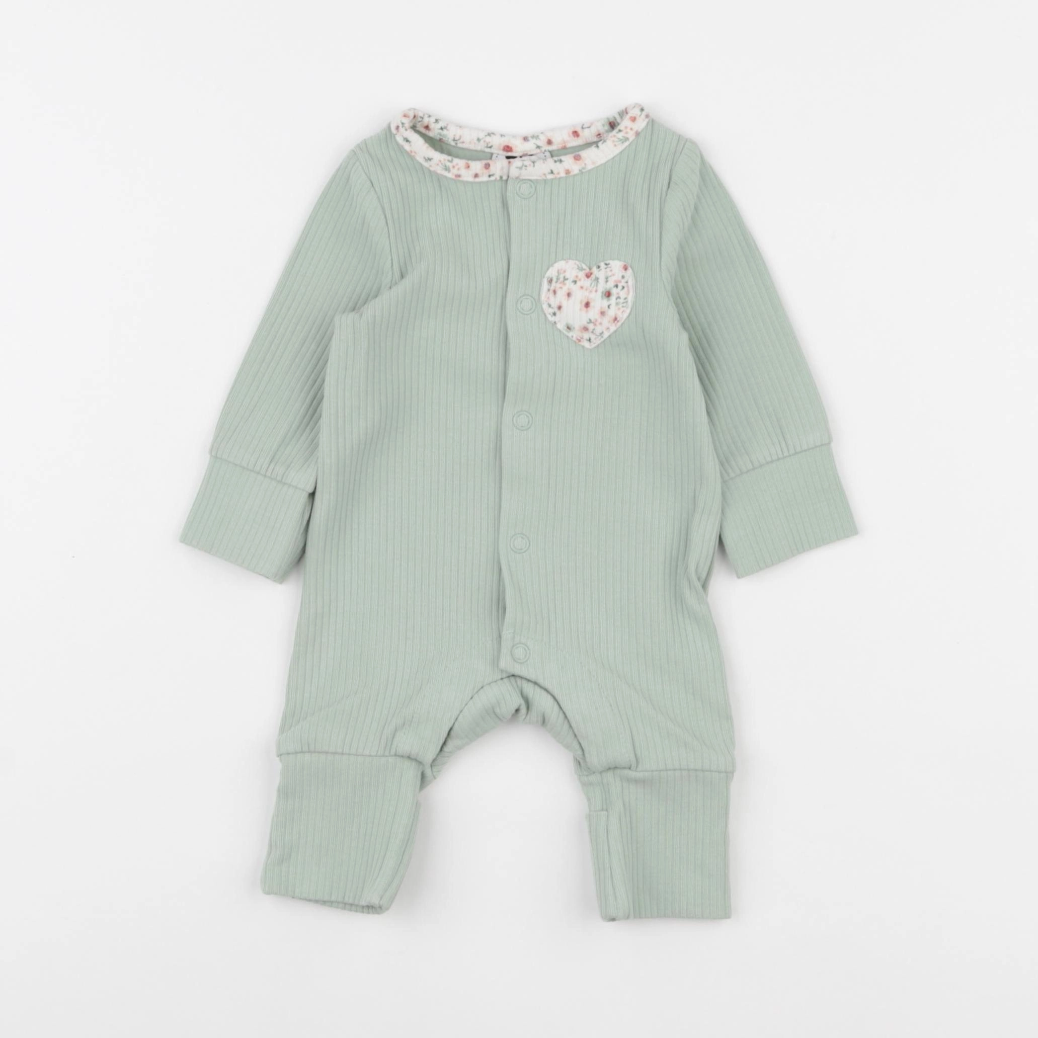 Tape à l'oeil - pyjama coton vert - 1 mois