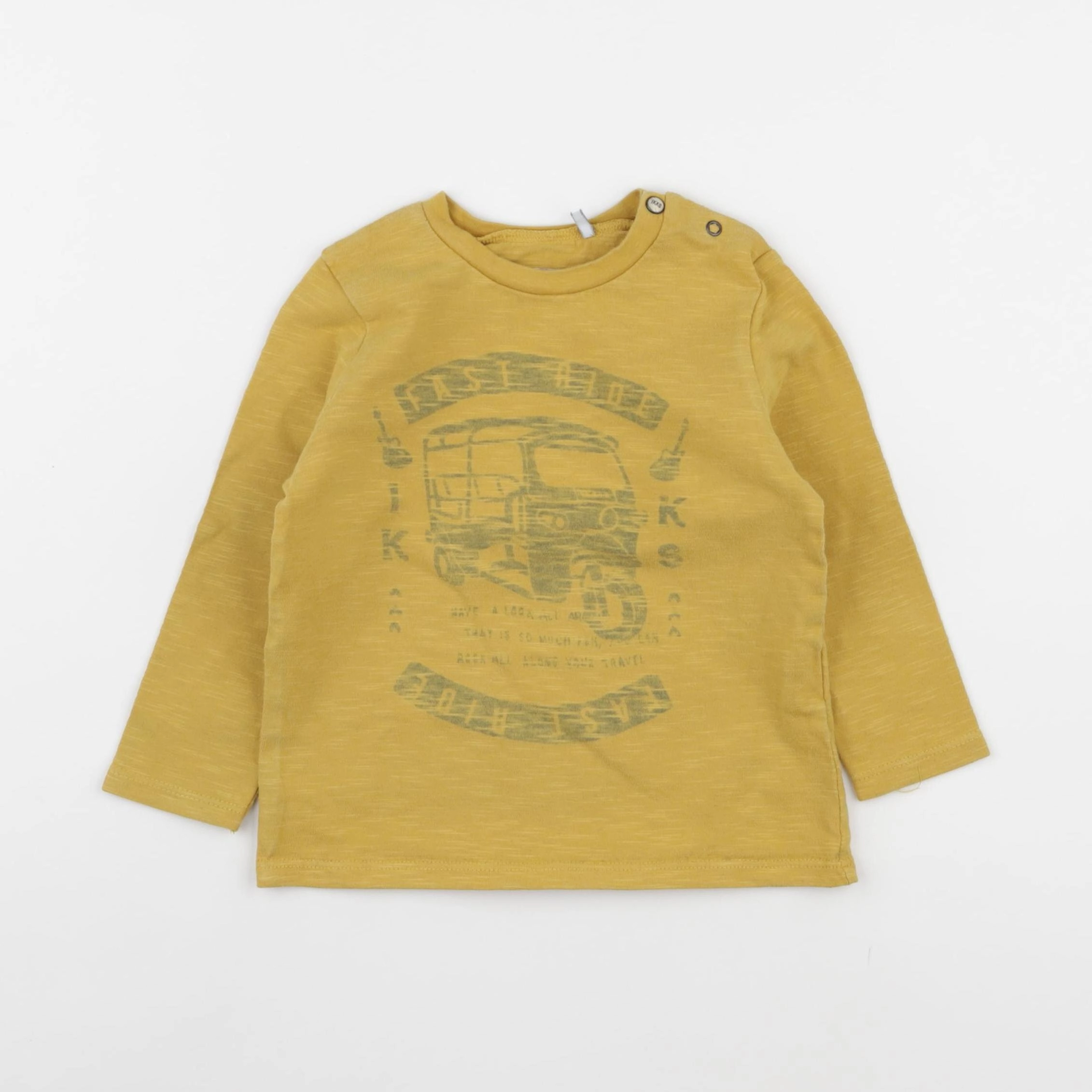 IKKS - tee-shirt jaune - 2 ans