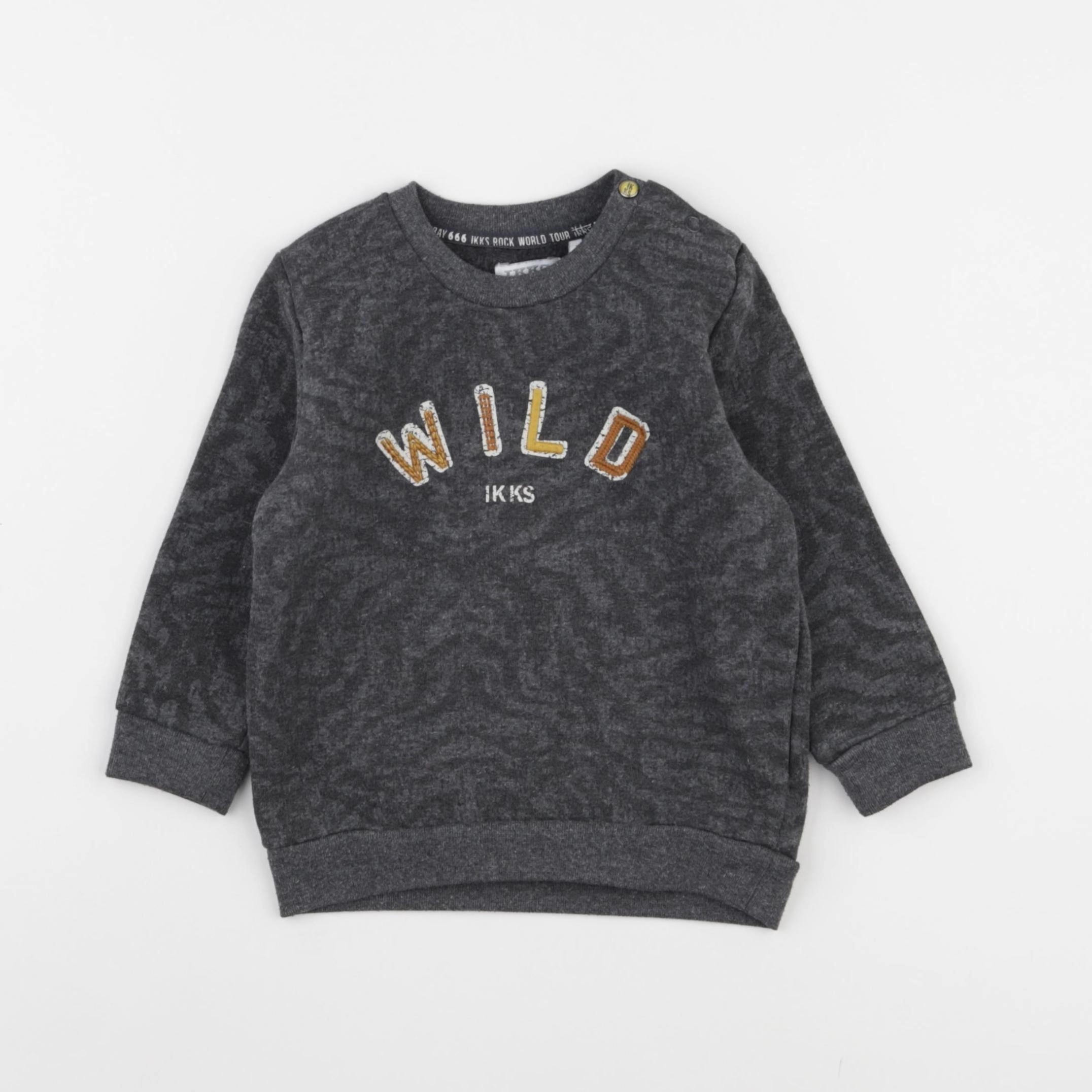 IKKS - sweat gris - 18 mois