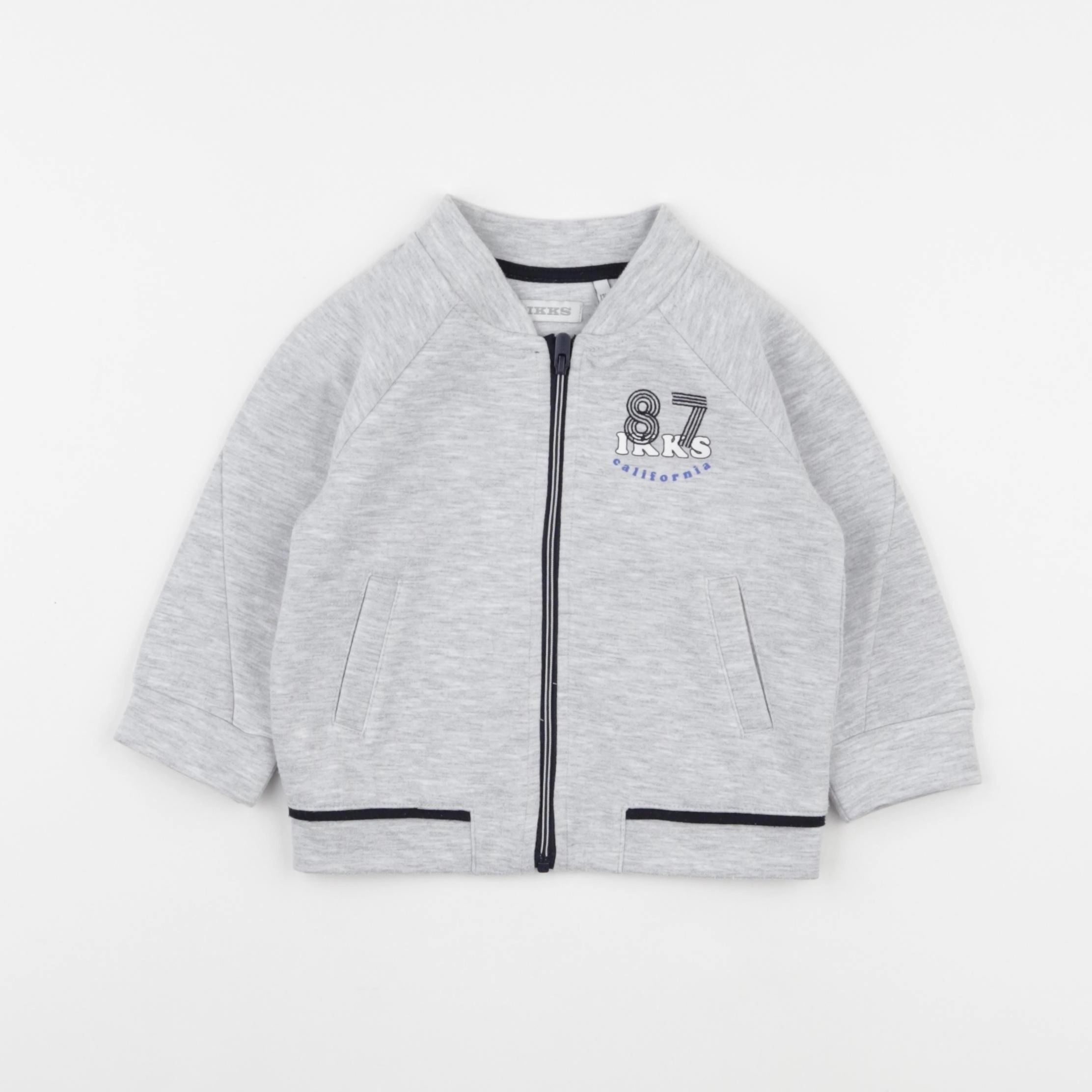 IKKS - sweat gris - 12 mois