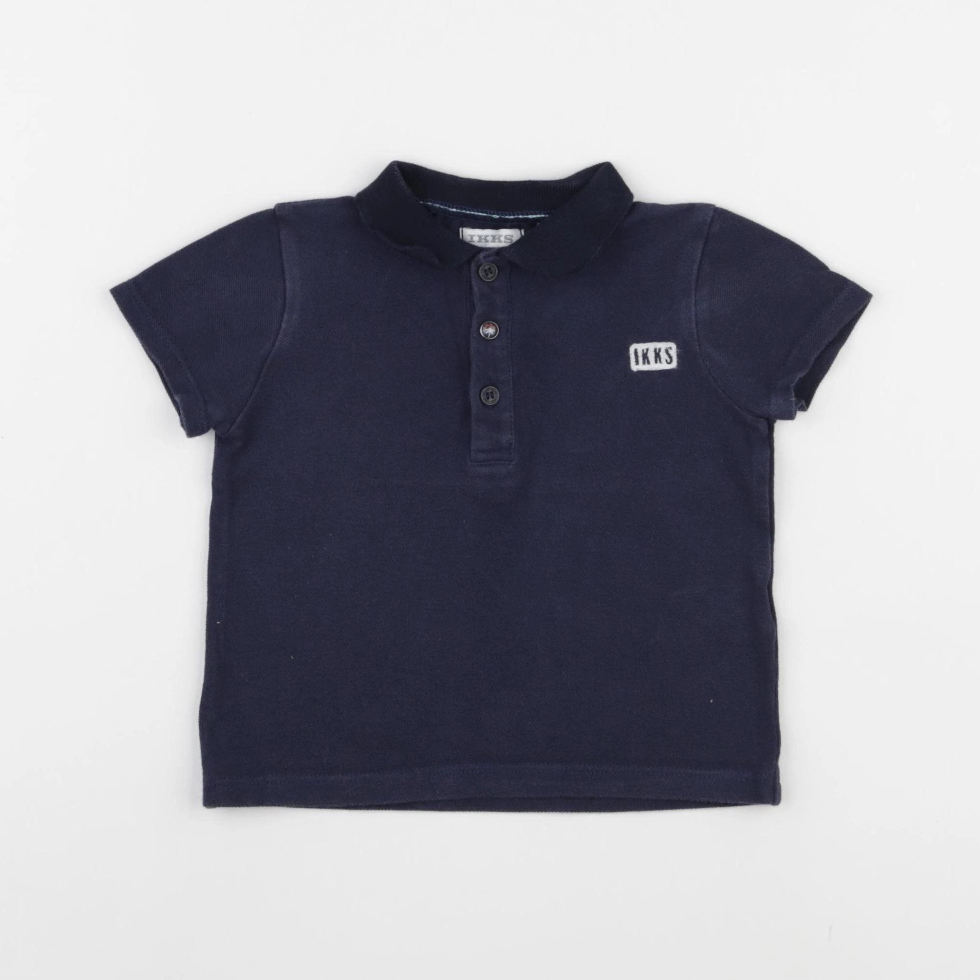 IKKS - polo bleu - 18 mois