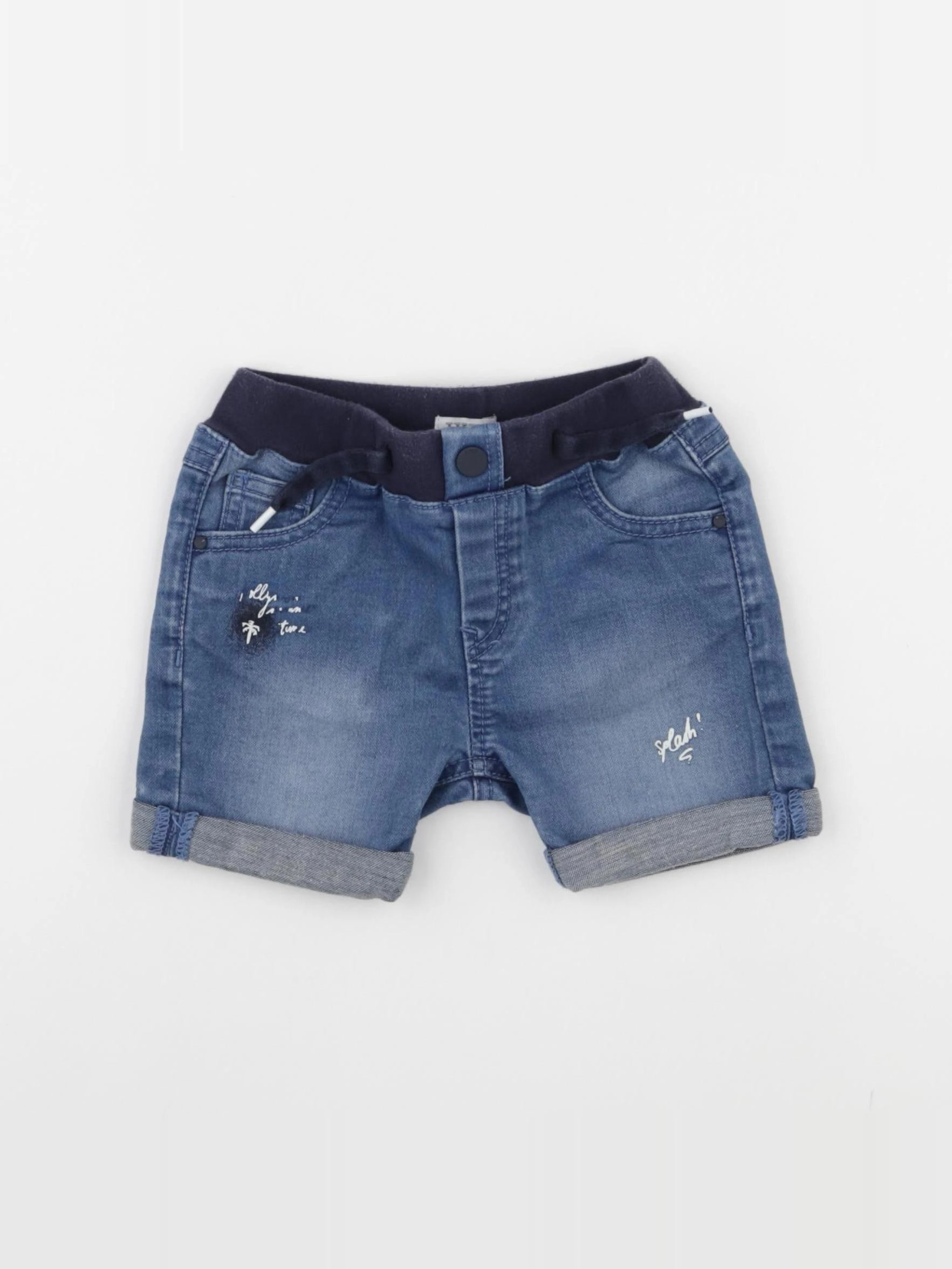 IKKS - short bleu - 18 mois