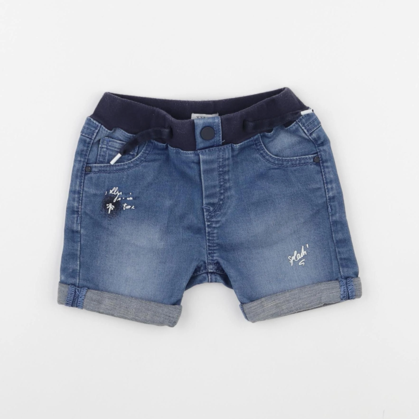 IKKS - short bleu - 18 mois