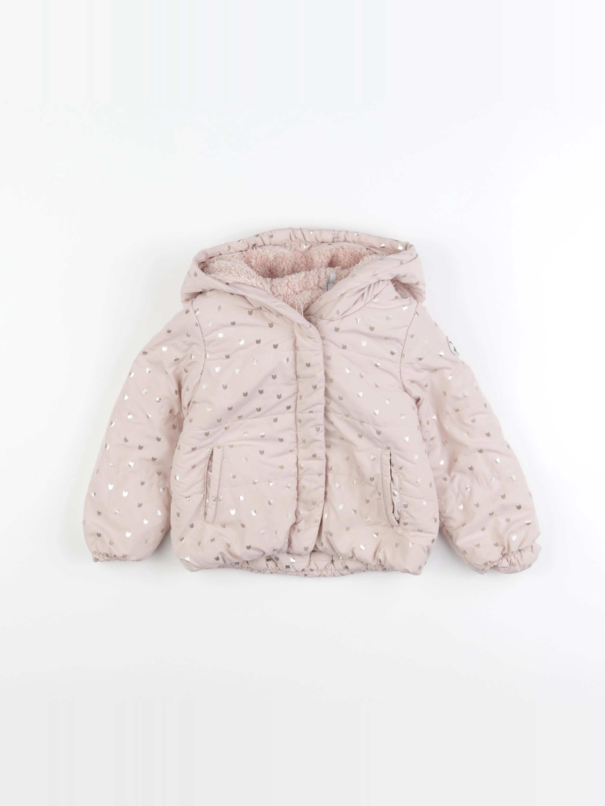 IKKS - doudoune rose, or - 2 ans