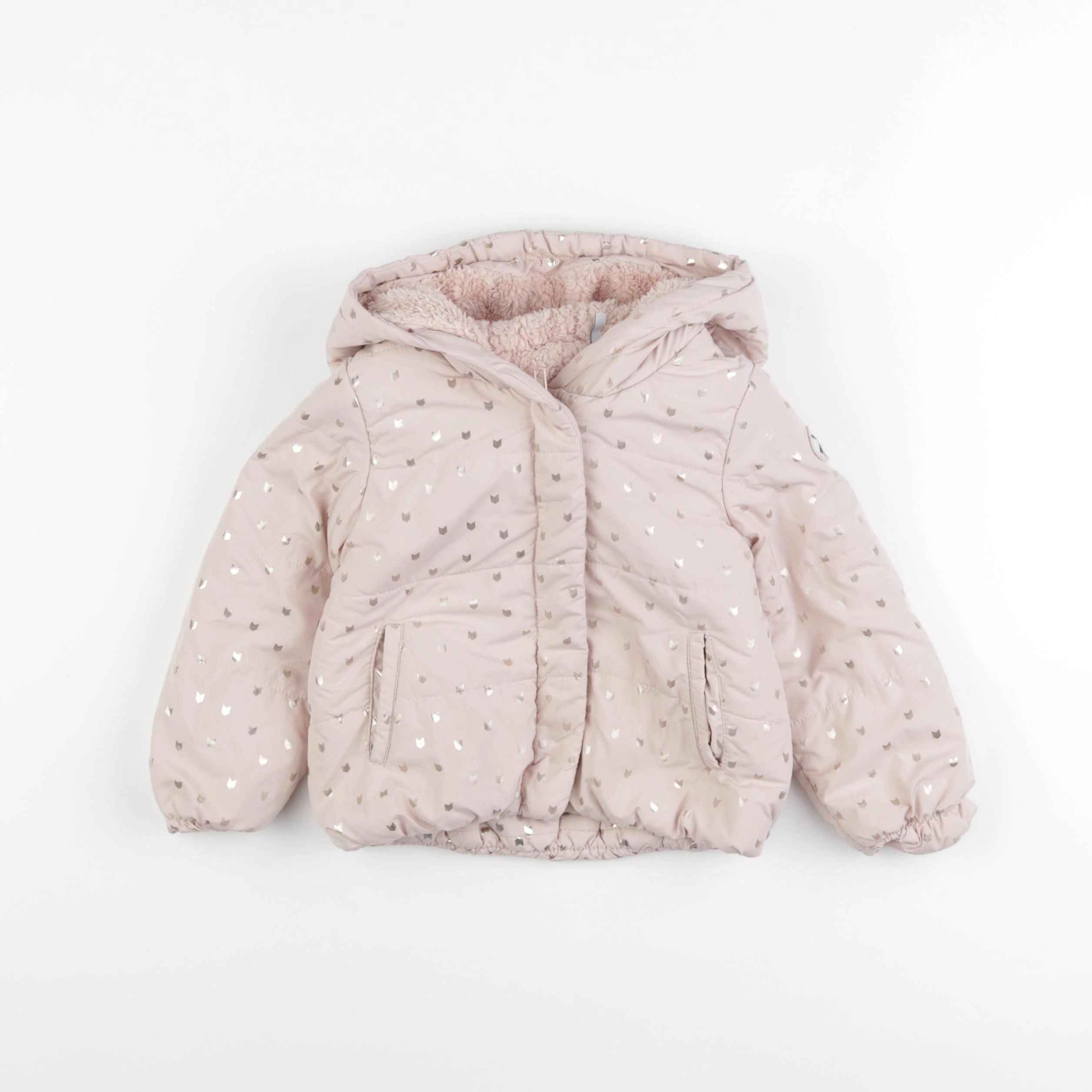 IKKS - doudoune rose, or - 2 ans