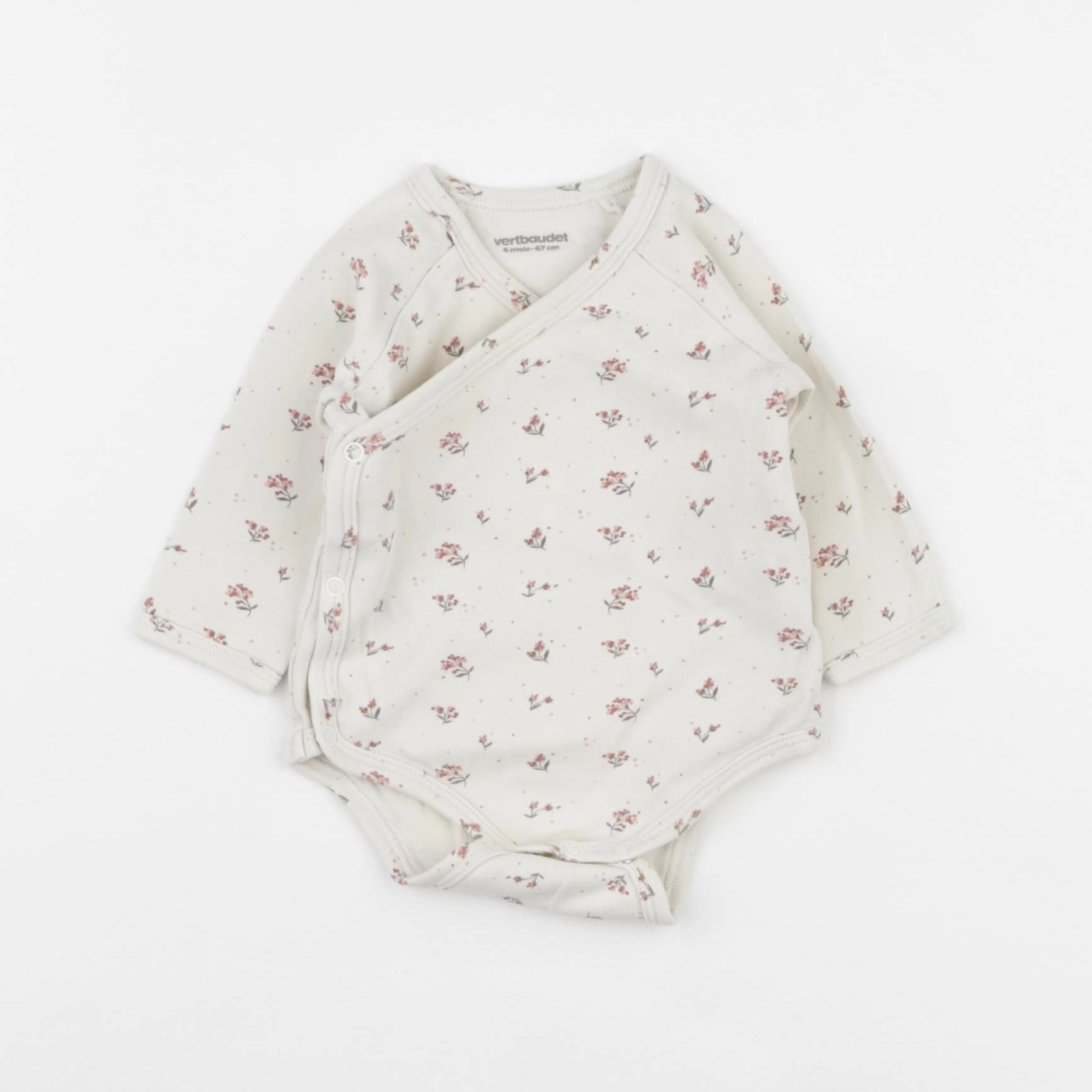 Vertbaudet - body beige - 6 mois