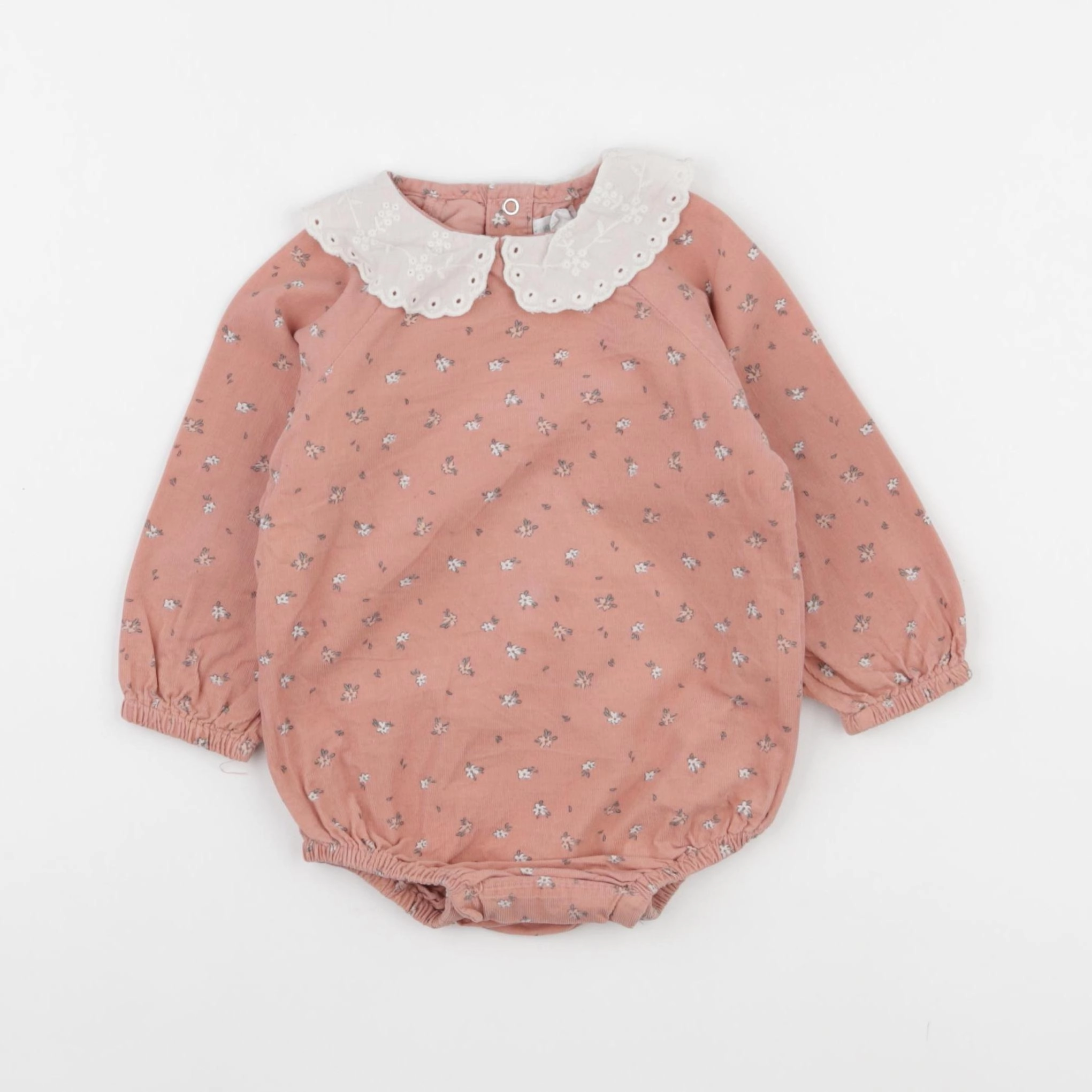 Vertbaudet - combinaison rose - 9 mois