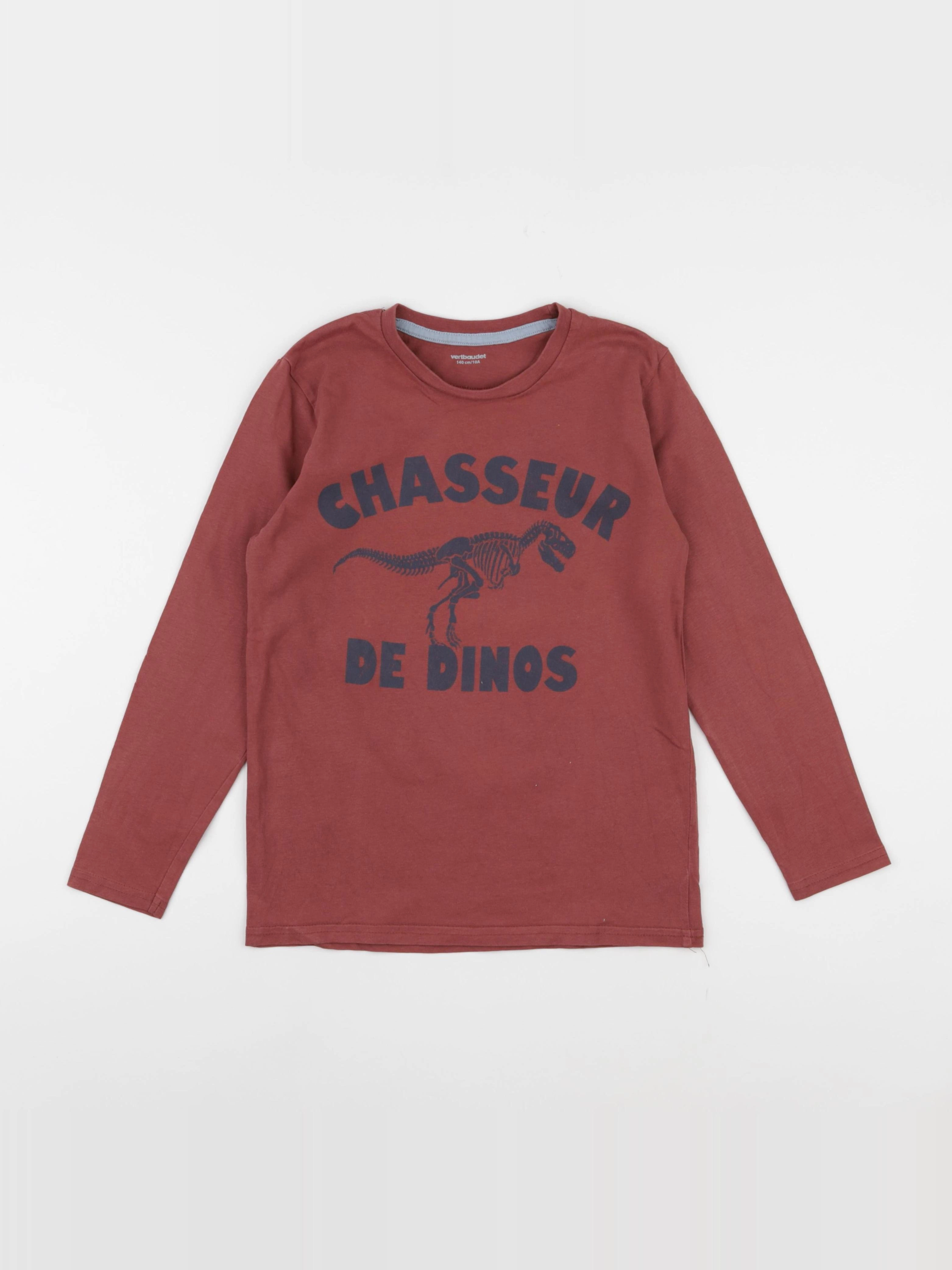 Vertbaudet - tee-shirt marron - 10 ans