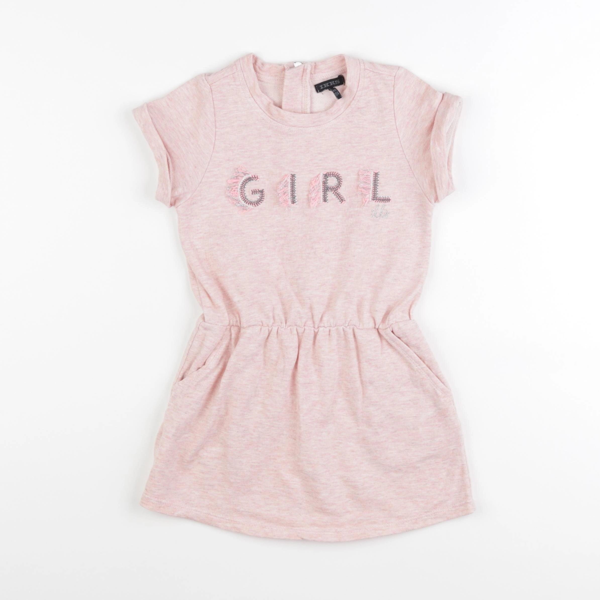 IKKS - robe rose - 4 ans