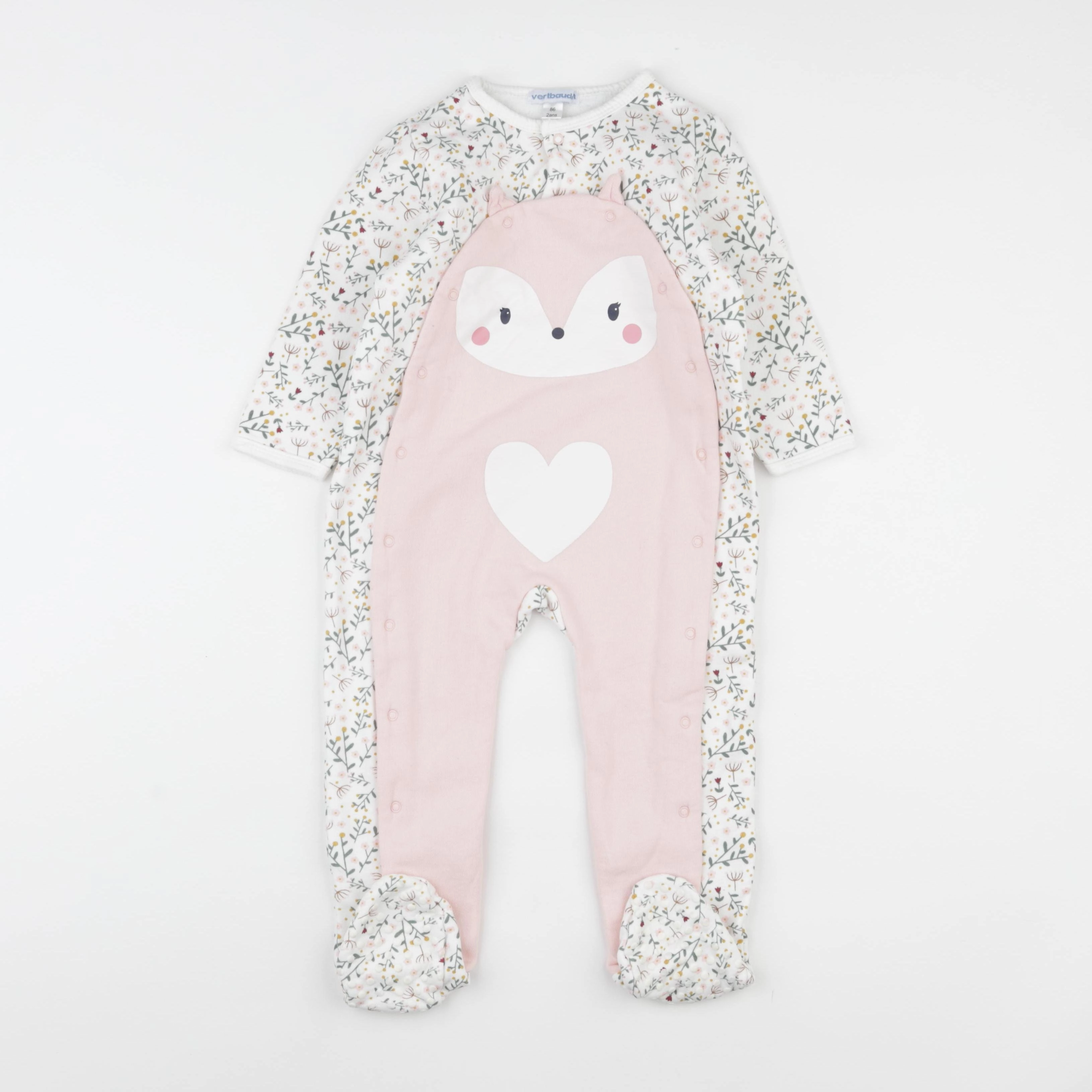 Vertbaudet - pyjama coton multicolore - 2 ans
