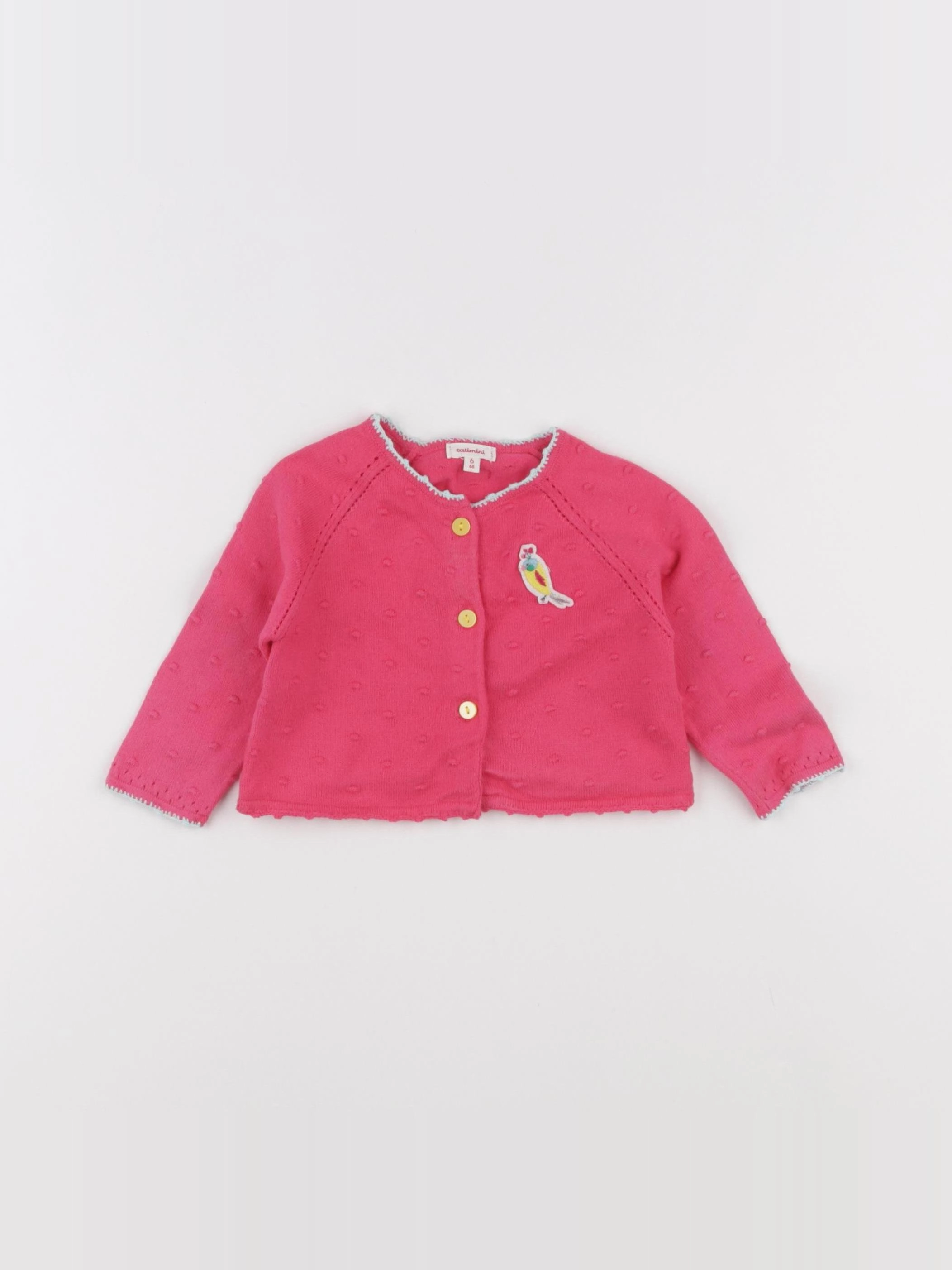 Catimini - gilet rose - 6 mois