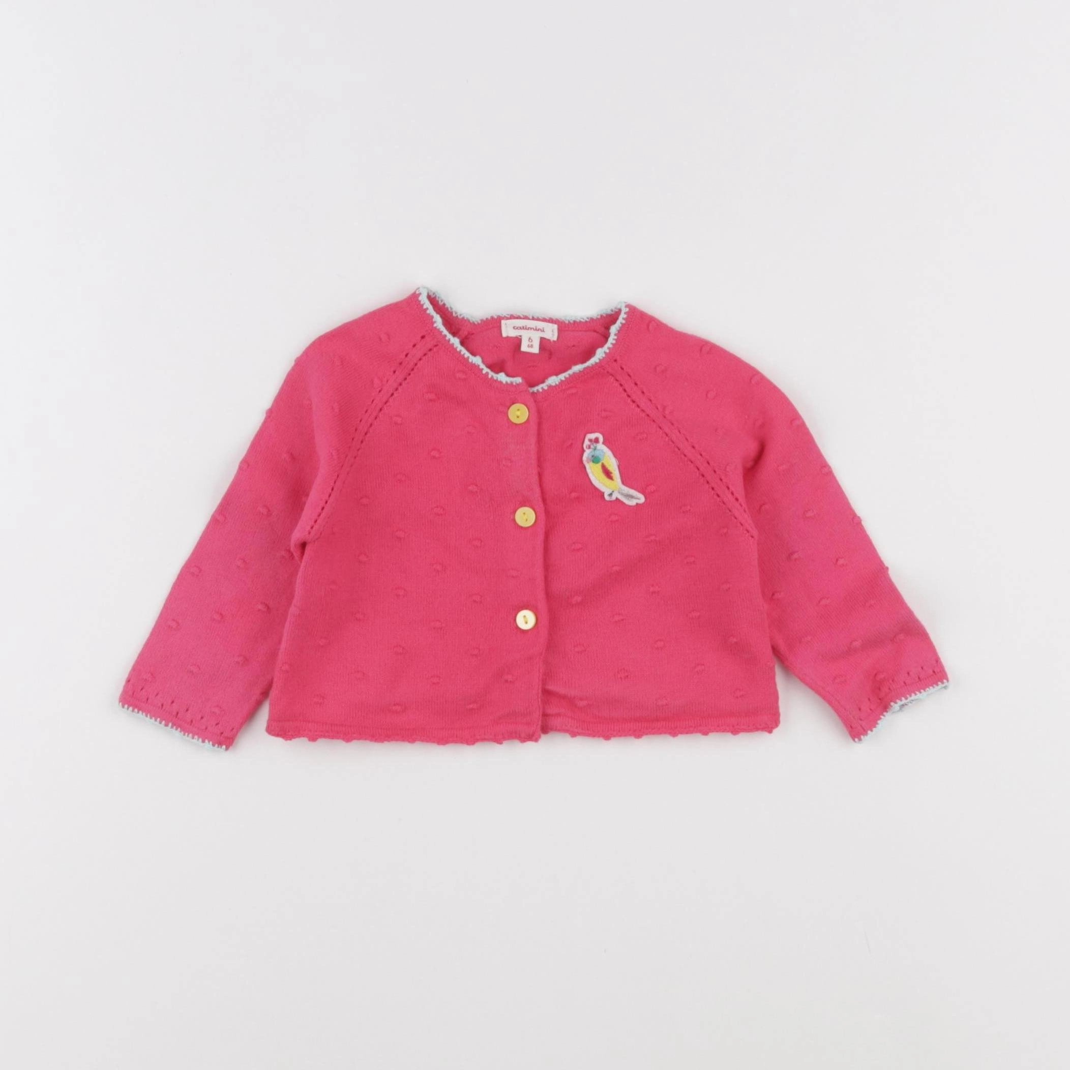 Catimini - gilet rose - 6 mois