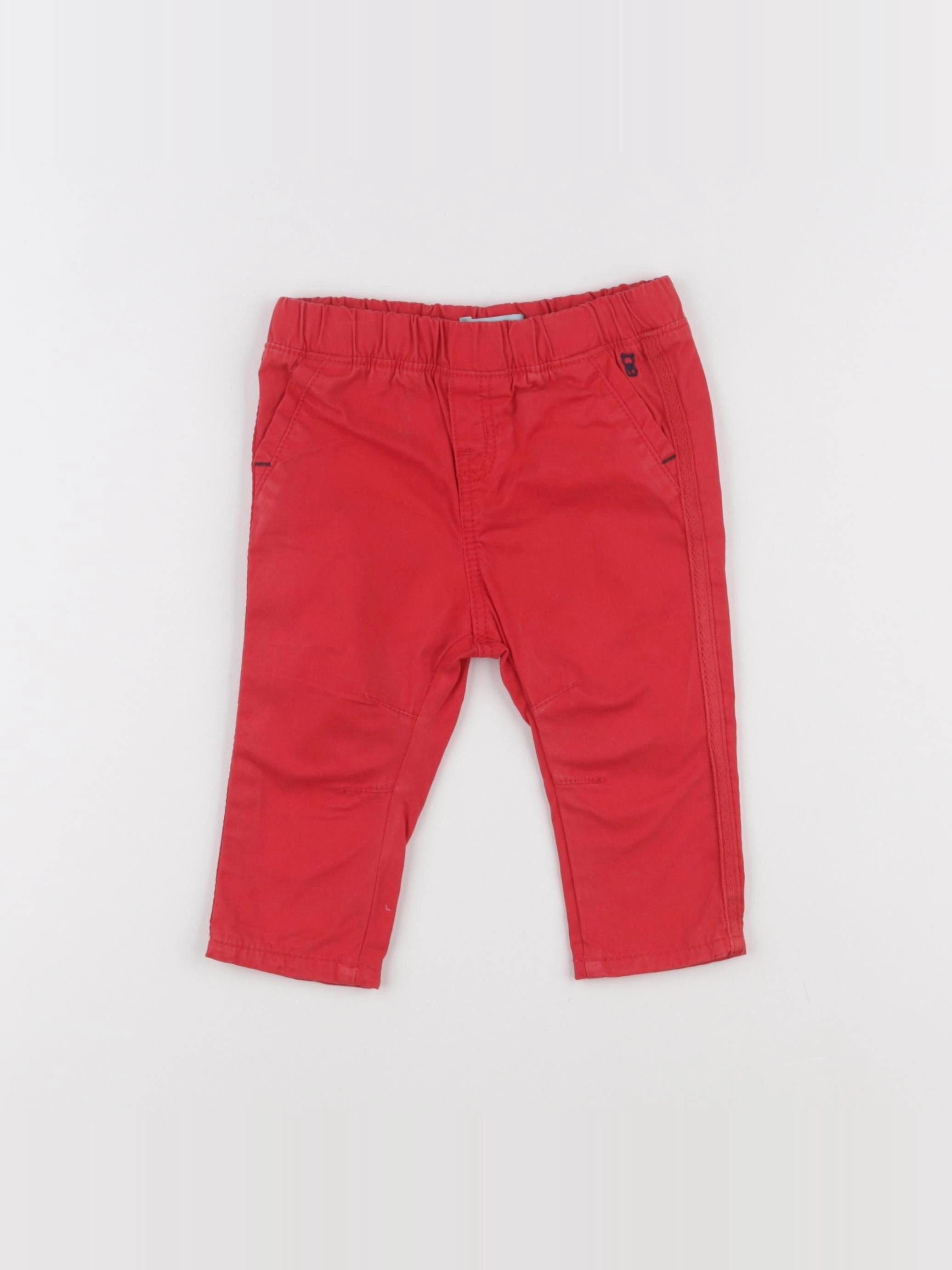 Obaïbi - pantalon rouge - 6 mois